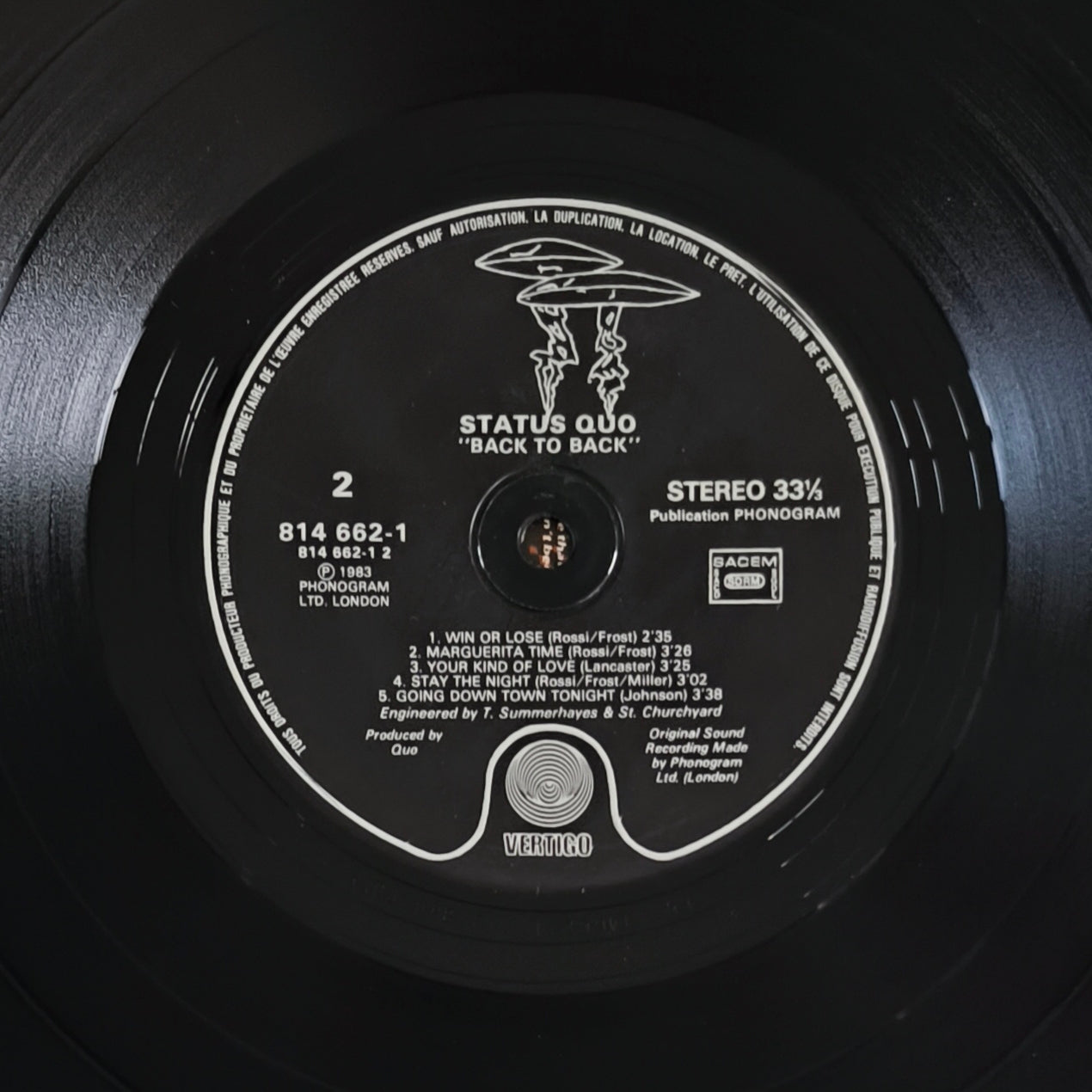 STATUS QUO - Back To Back