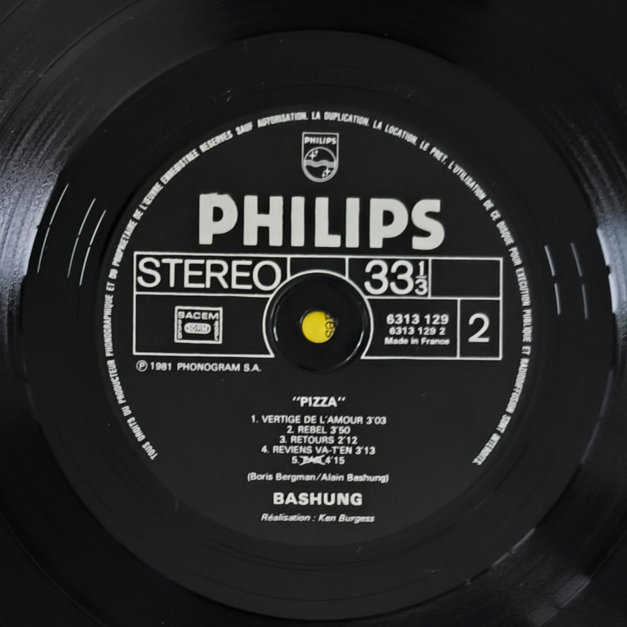 ALAIN BASHUNG - Pizza