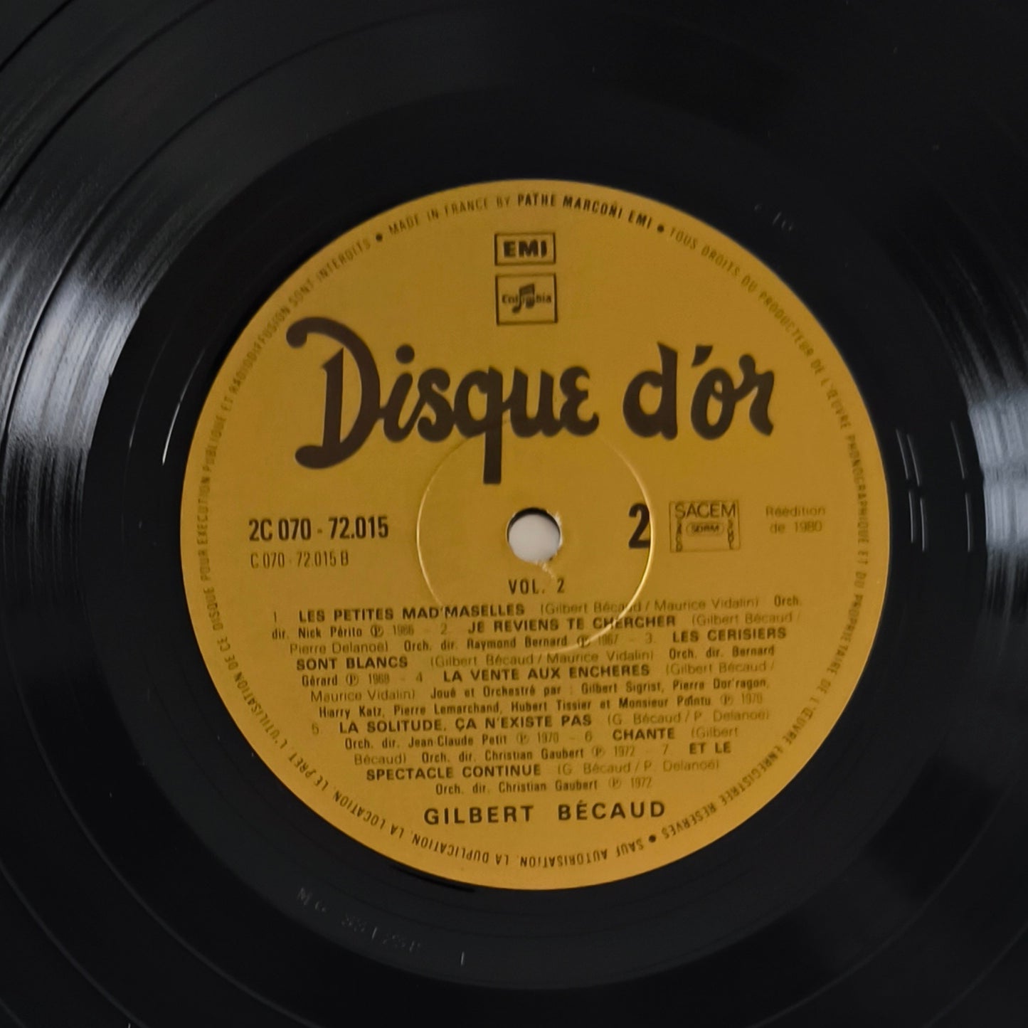 GILBERT BECAUD - Disque D'Or Vol. 2