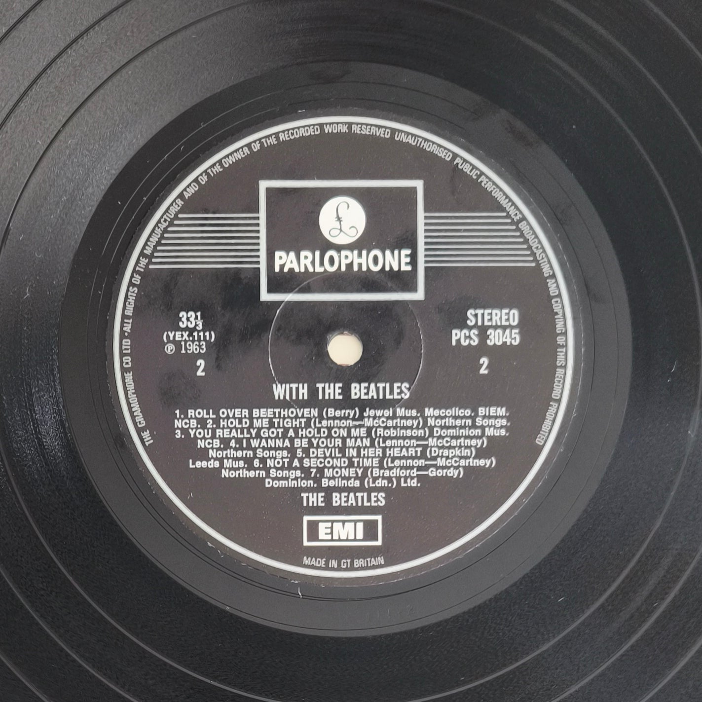 THE BEATLES - With The Beatles (pressage UK)