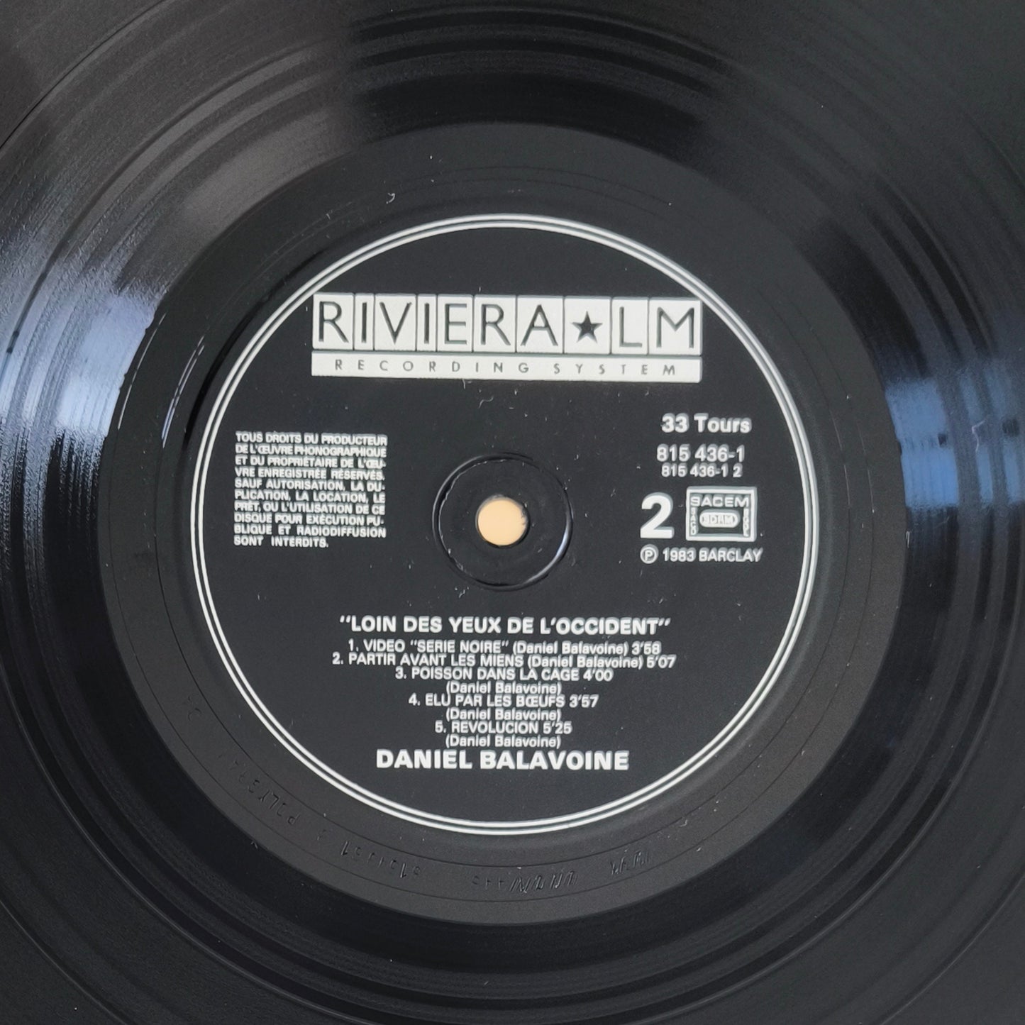 DANIEL BALAVOINE - Loin Des Yeux De L'Occident