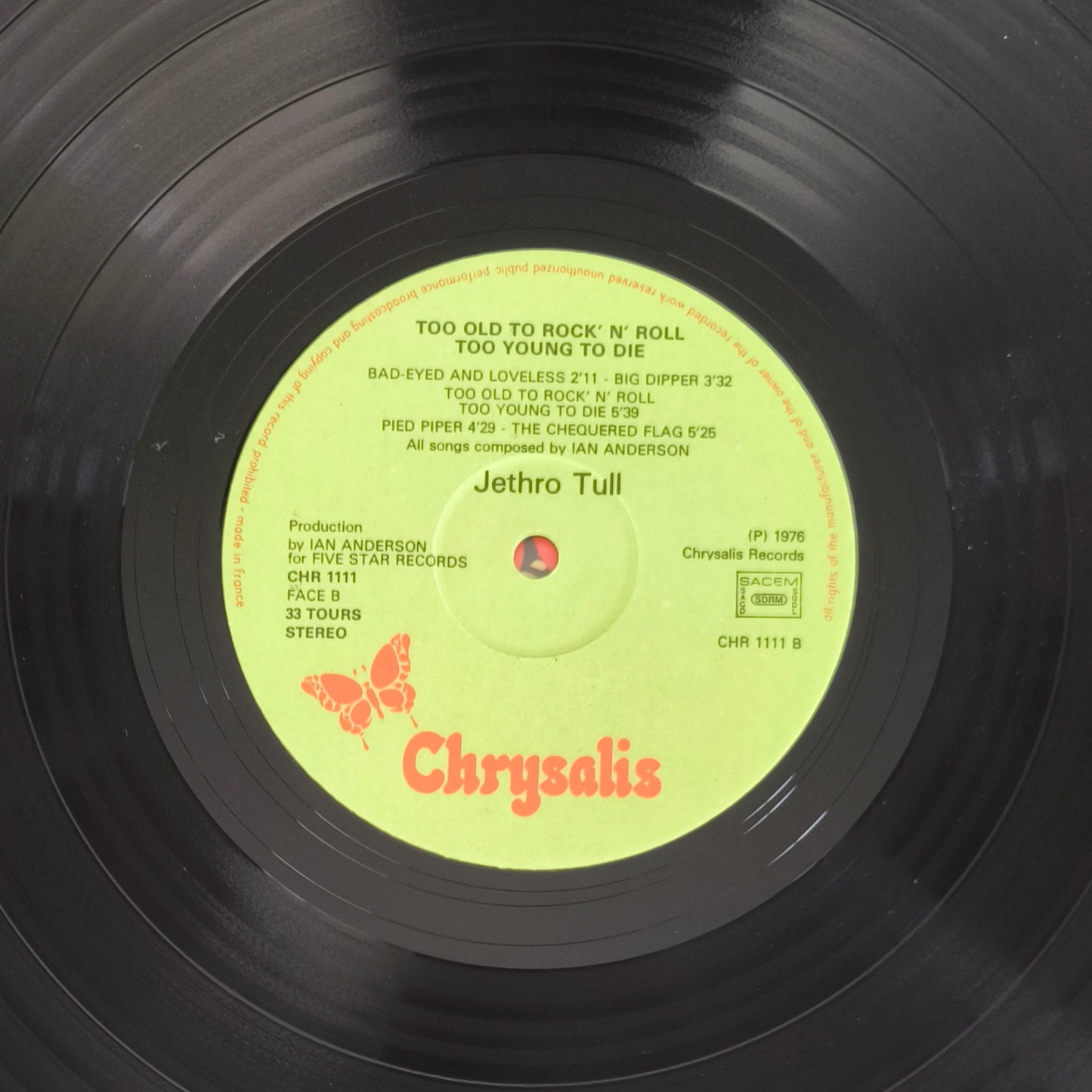 JETHRO TULL - Too Old To Rock 'N' Roll: Too Young To Die!