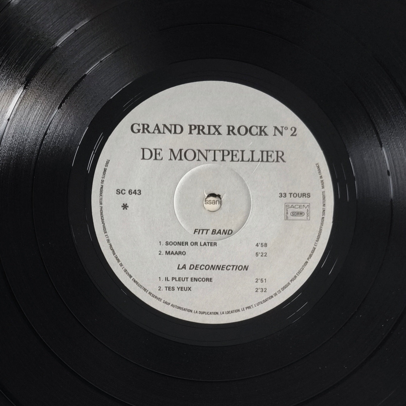 LA DECONNECTION / F'HOLES / FITT-BAND / Mr GEORGES - Grand Prix Rock De La Ville De Montpellier N° 2