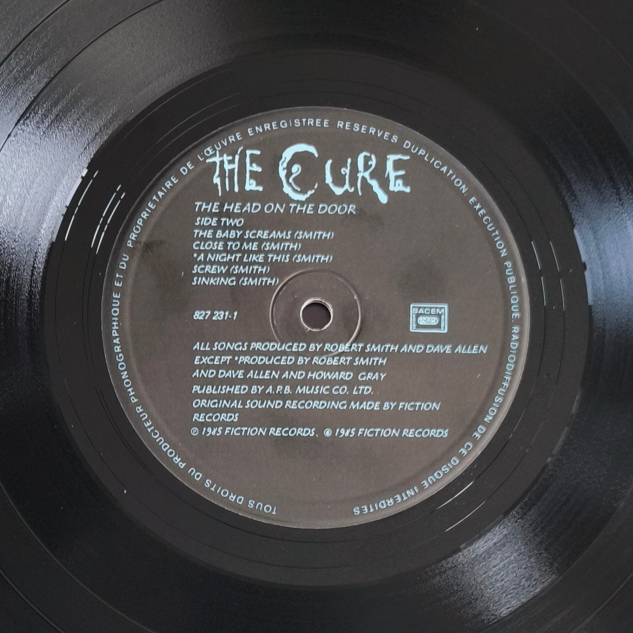 THE CURE - The Head on the Door