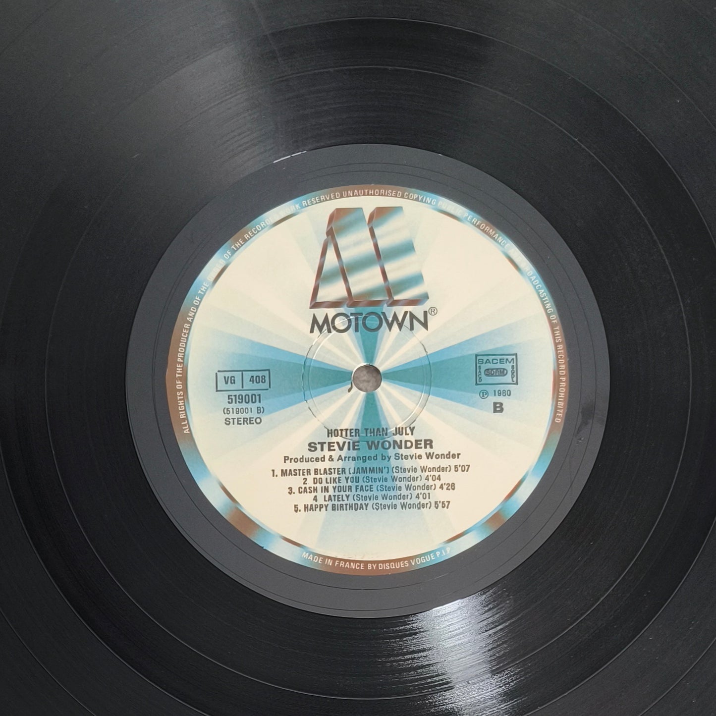 STEVIE WONDER - Hotter than July