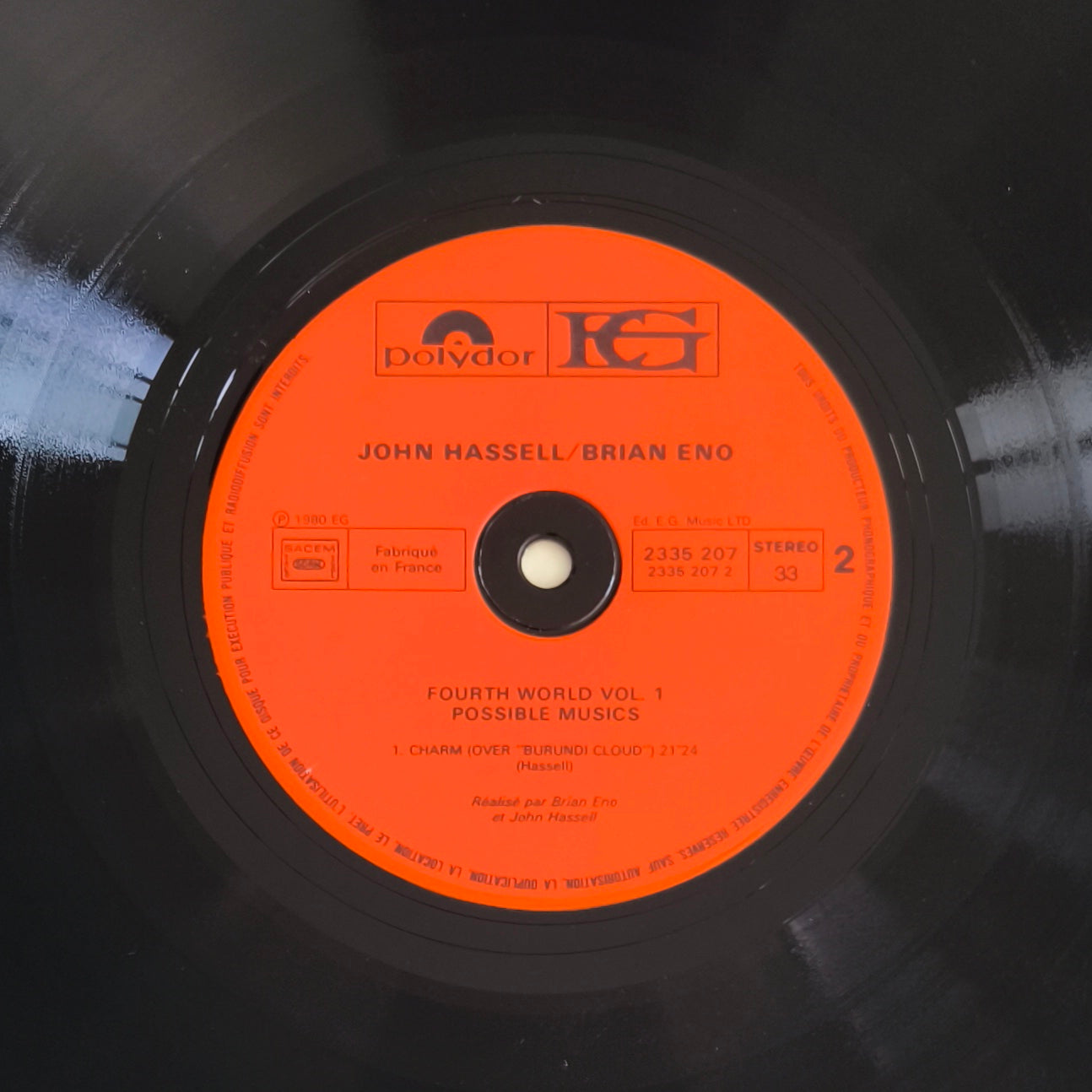 JON HASSELL / BRIAN ENO - Fourth World Vol. 1 - Possible Musics