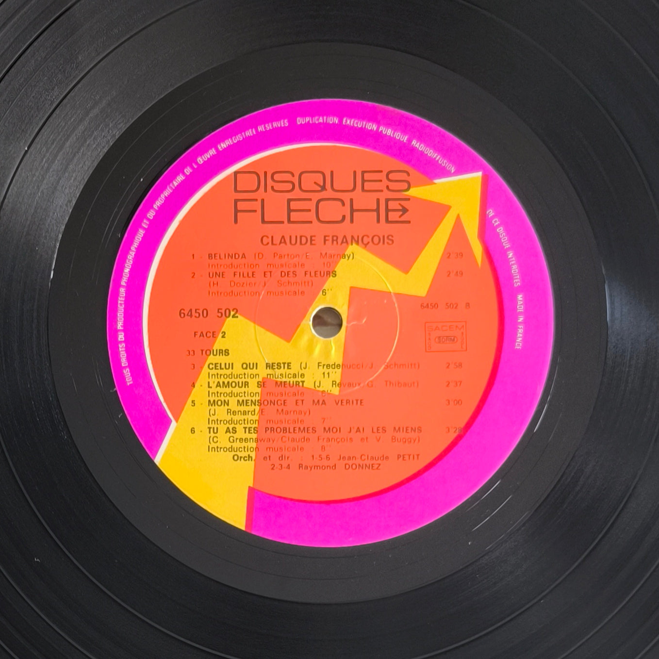 CLAUDE FRANCOIS - Le Lundi Au Soleil