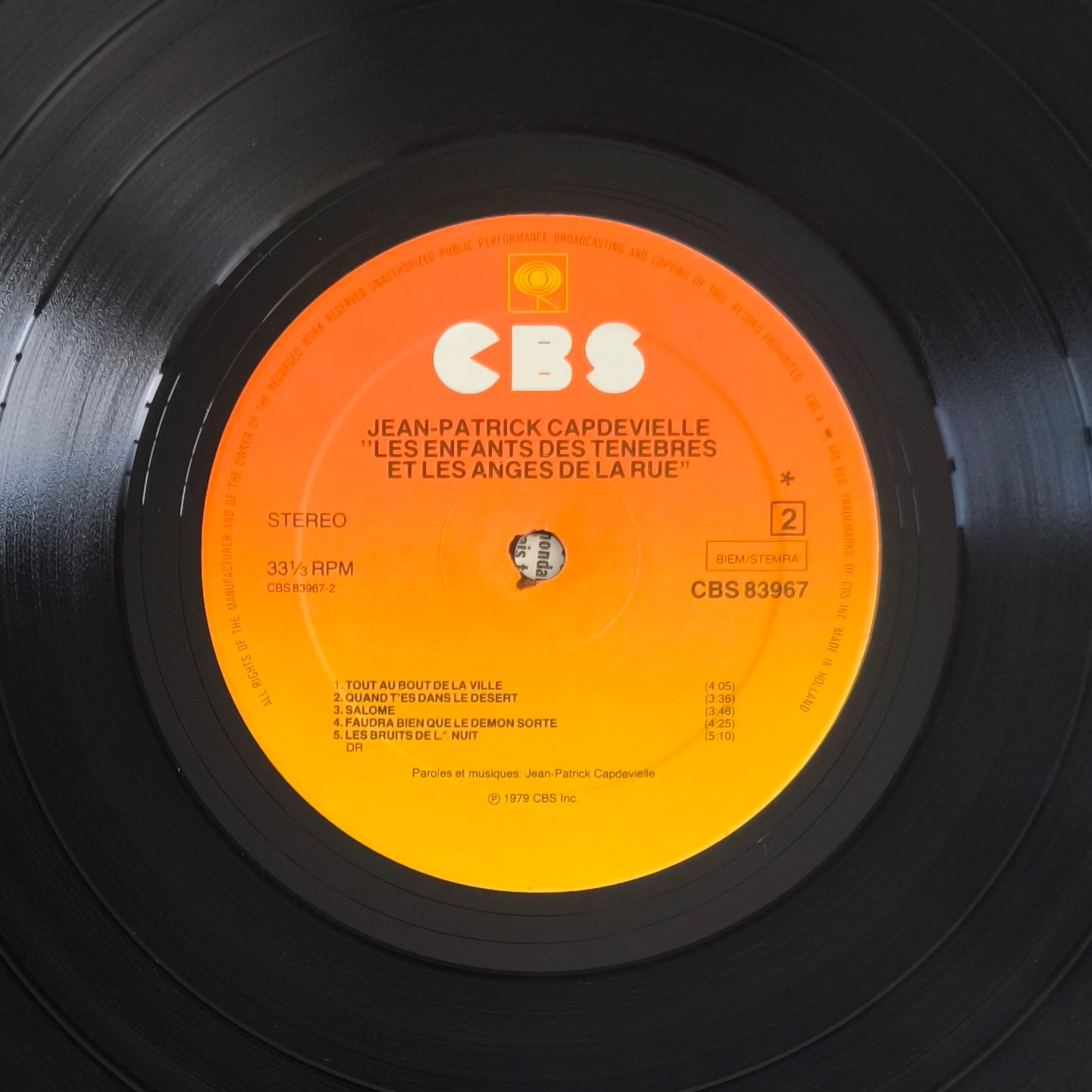 JEAN PATRICK CAPDEVIELLE - Les enfants de ténèbres et les anges de la rue