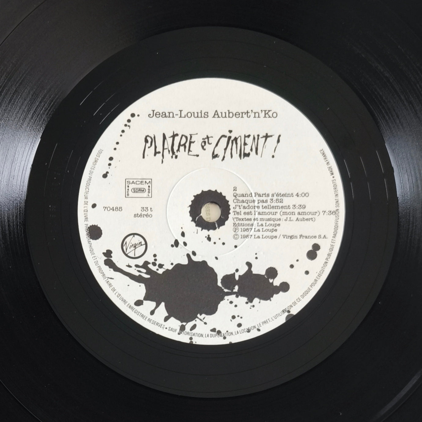 JEAN LOUIS AUBERT 'N' KO - Plâtre et Ciment !