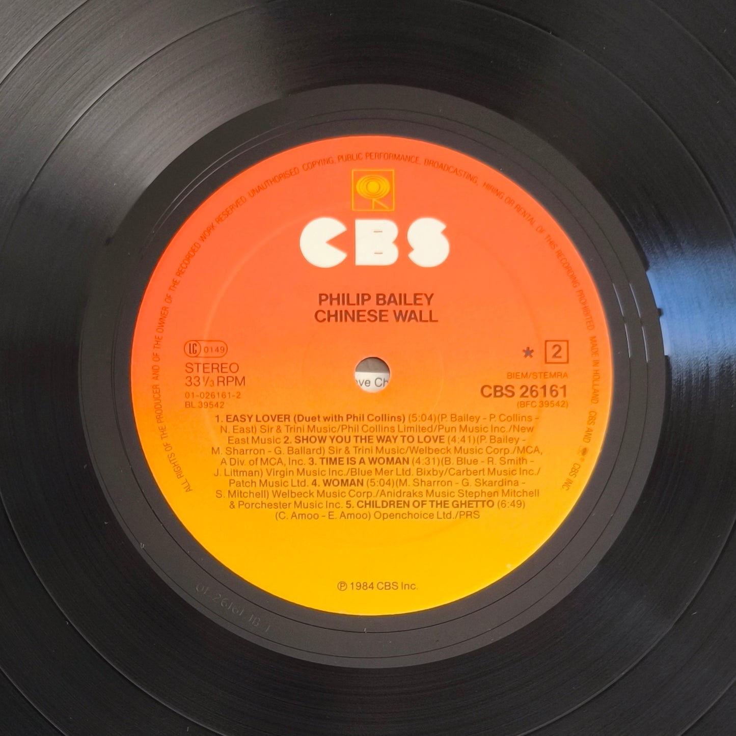 PHILIP BAILEY - Chinese Wall