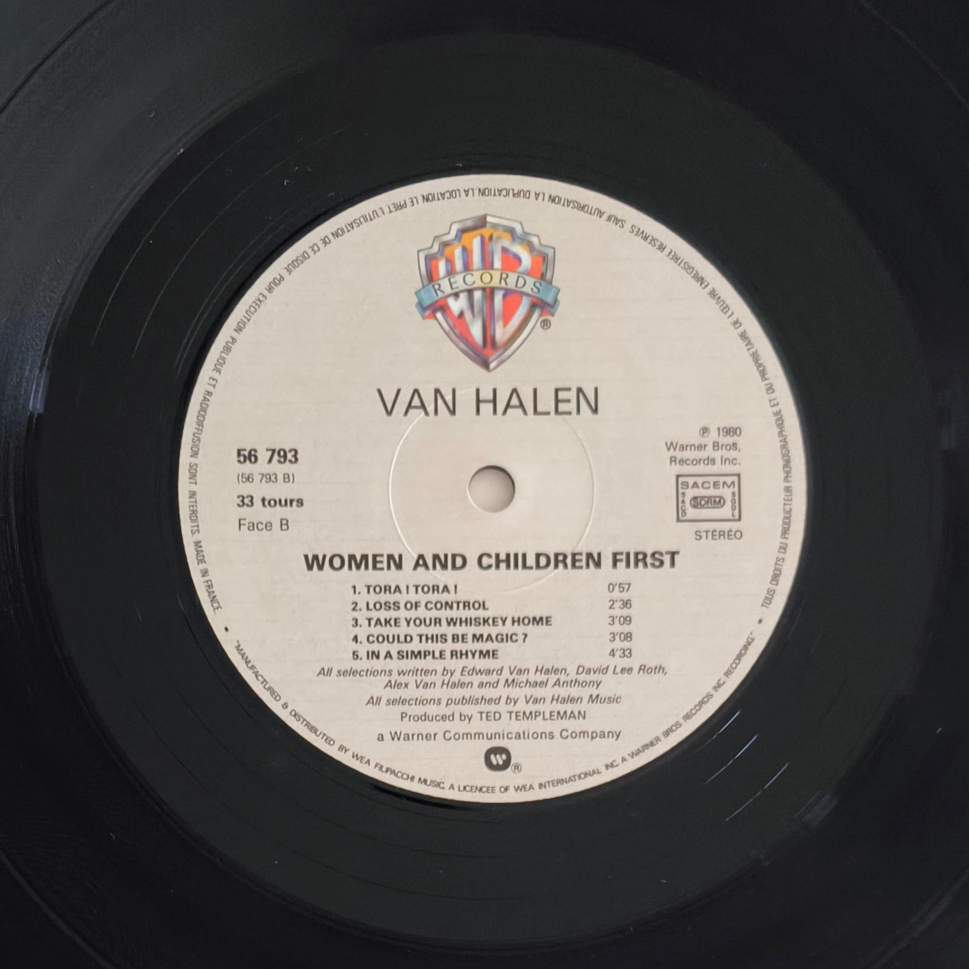 VAN HALEN - Women And Children First