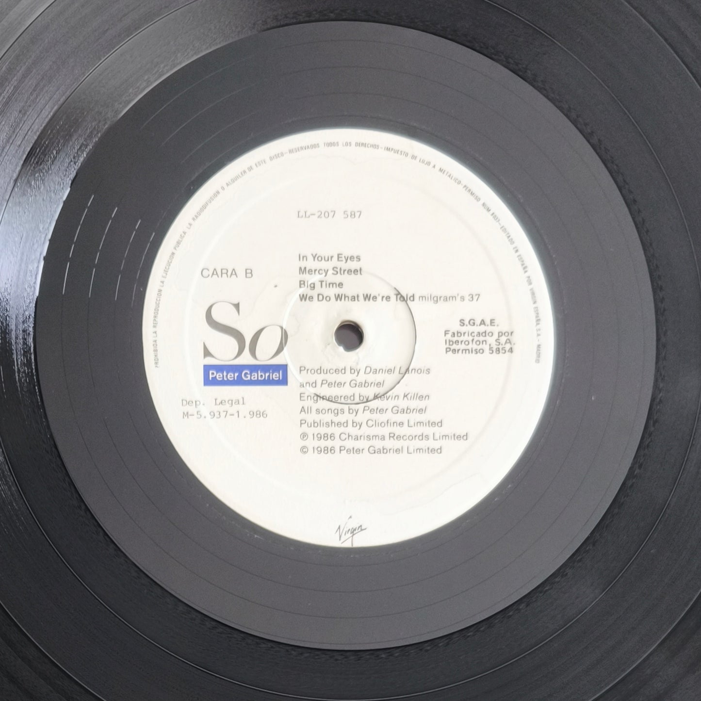 PETER GABRIEL - So (Pressage Espagnol)