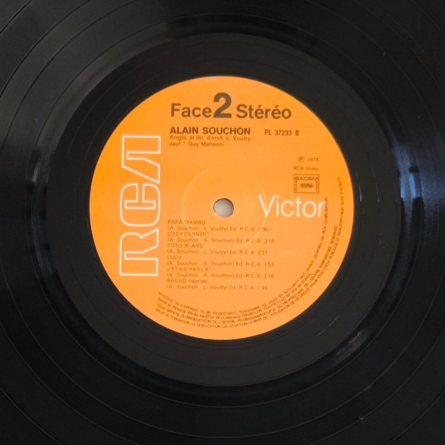 ALAIN SOUCHON - Toto 30 Ans, Rien Que Du Malheur…