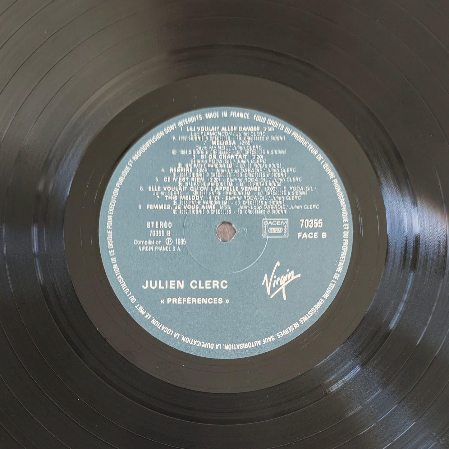 JULIEN CLERC - Préférences