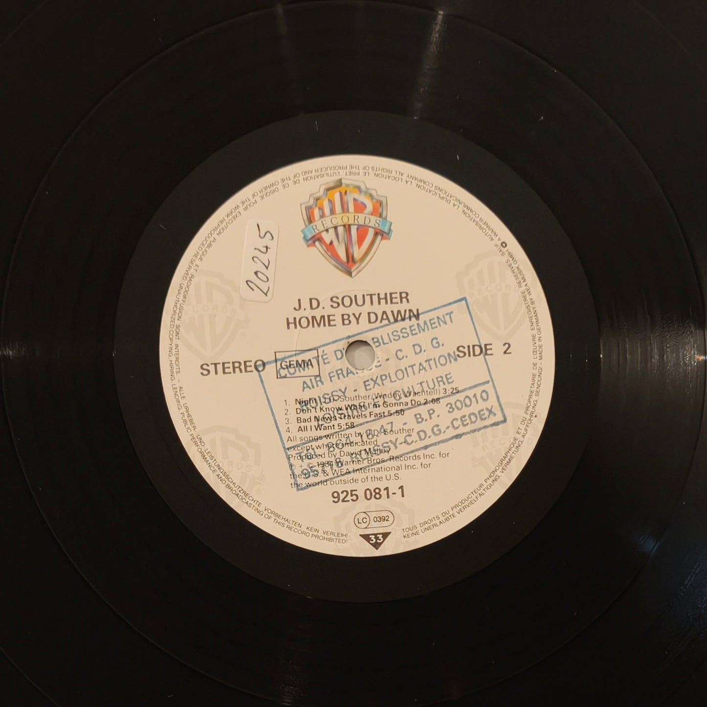 J.D. SOUTHER - Home By Dawn