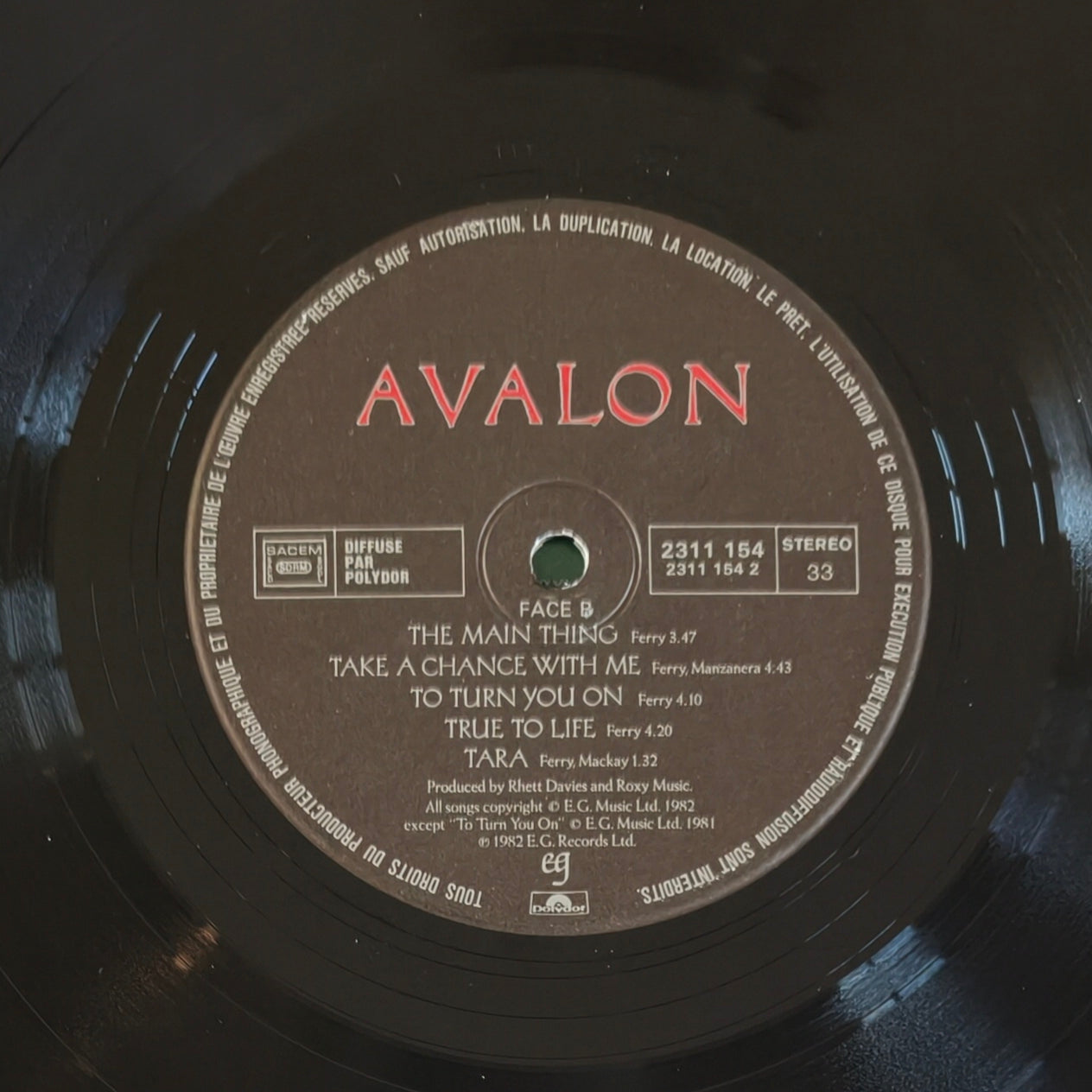 ROXY MUSIC - Avalon