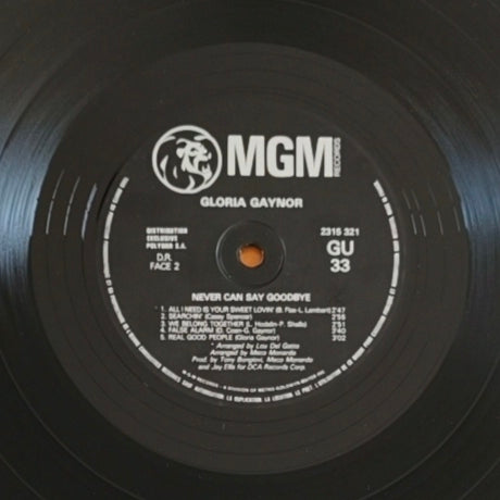 GLORIA GAYNOR - Never Can Say Goodbye