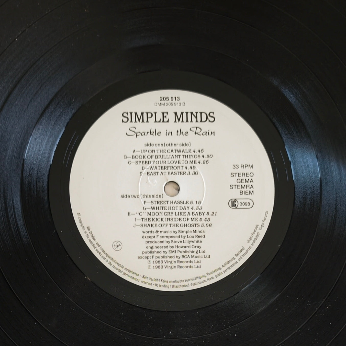 SIMPLE MINDS - Sparkle In The Rain