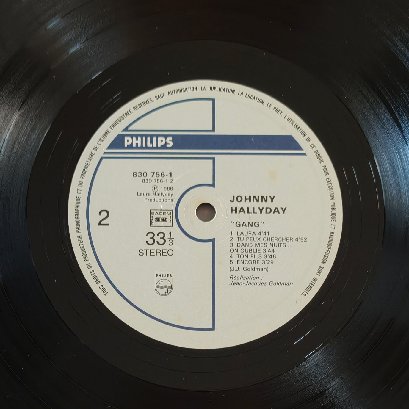 JOHNNY HALLYDAY - Gang