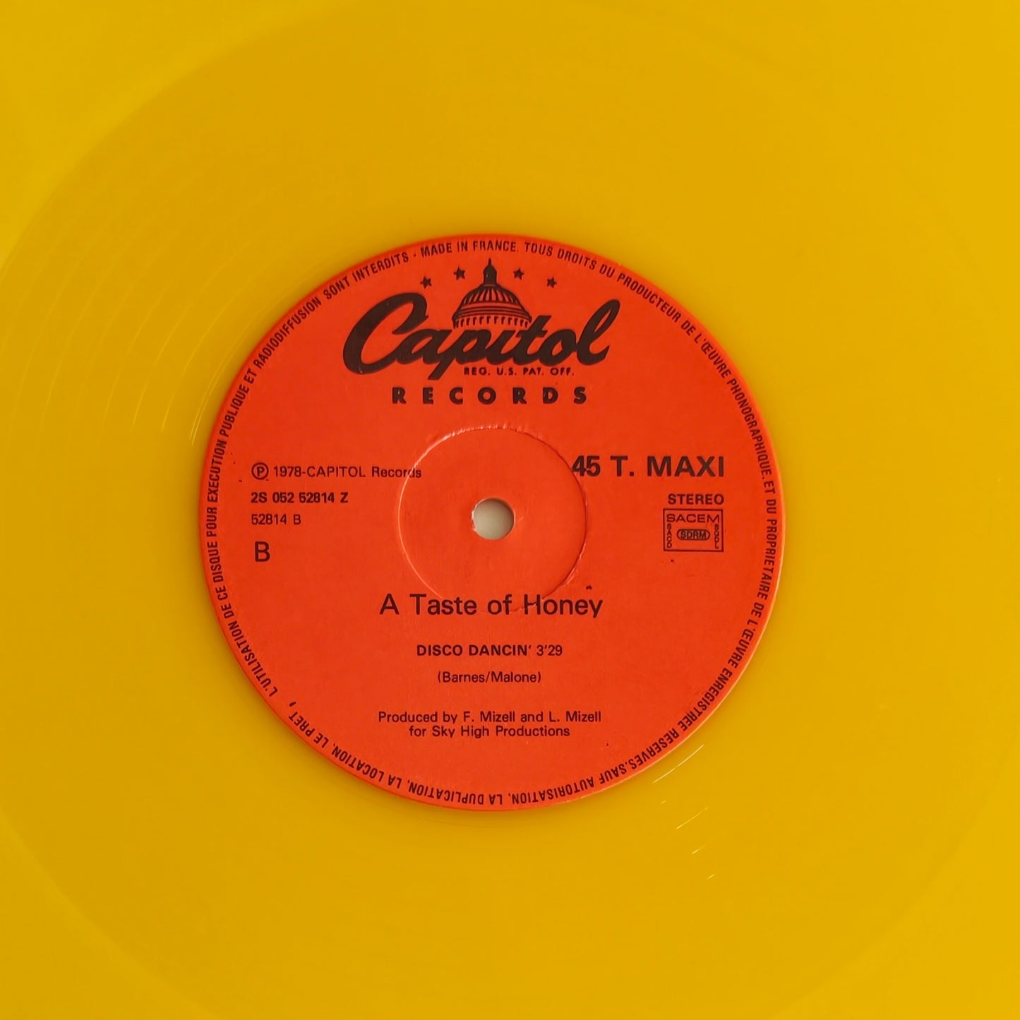 A TASTE OF HONEY - Boogie Oogie Oogie (Vinyle Couleur)