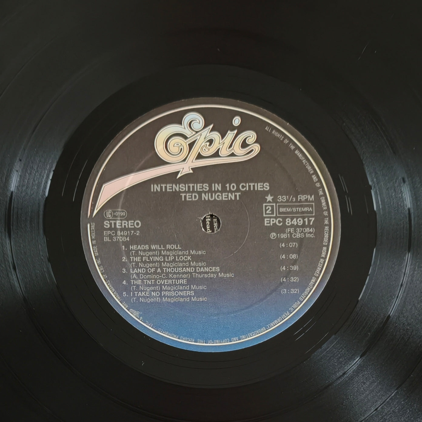 TED NUGENT -Intensities In 10 Cities