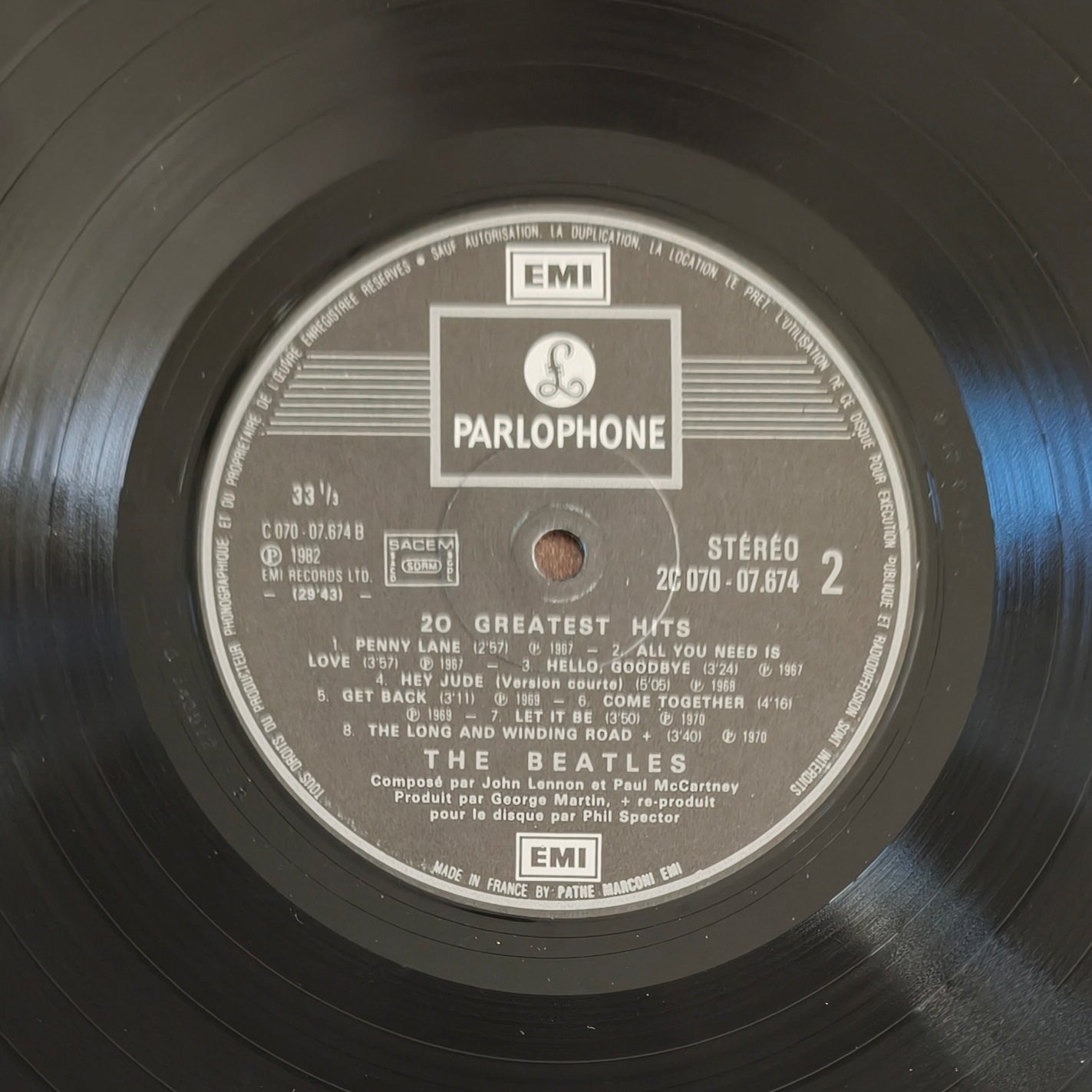 THE BEATLES - 20 Greatest Hits