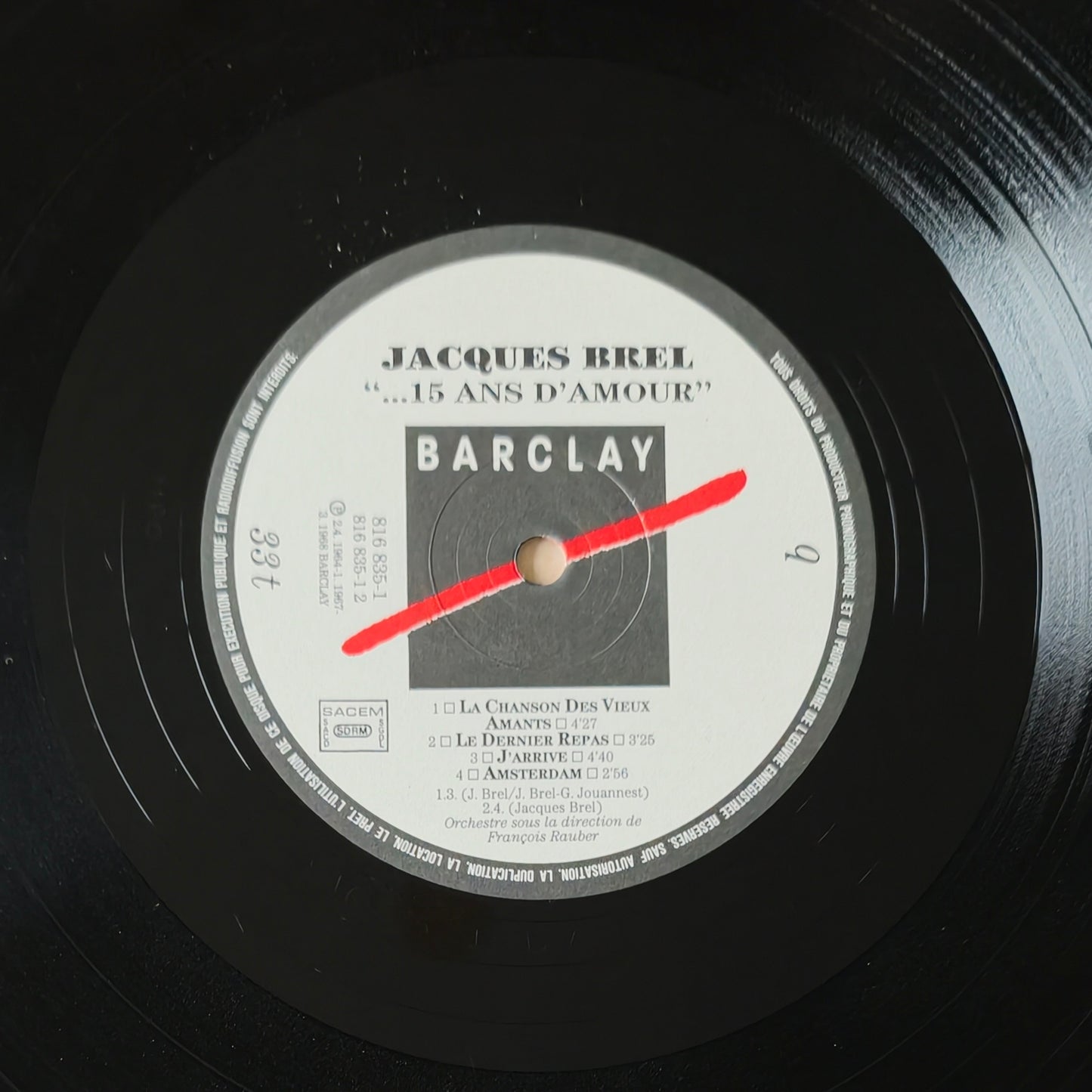 JACQUES BREL - Quinze ans d'amour