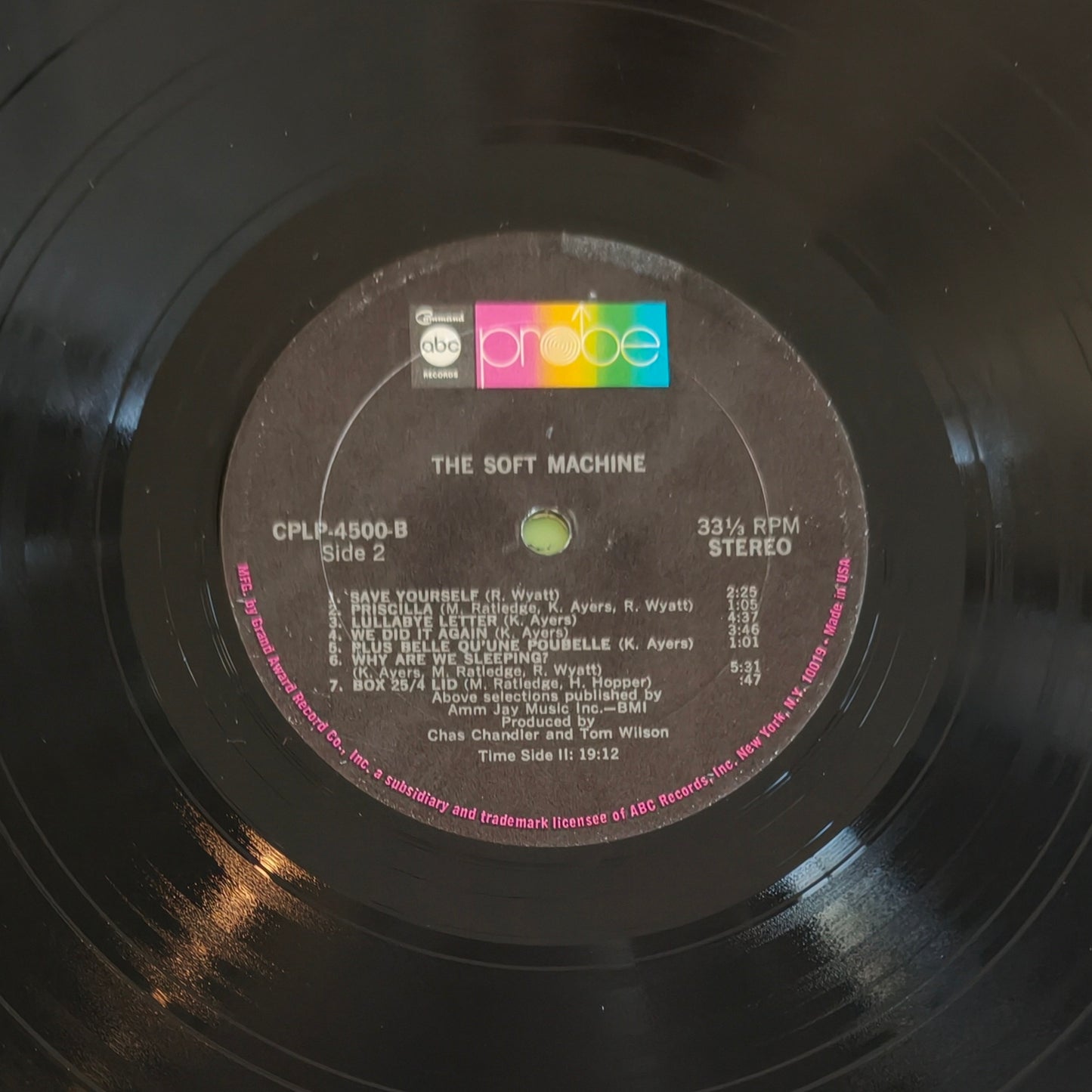 THE SOFT MACHINE - The Soft Machine (Pressage US 1968)