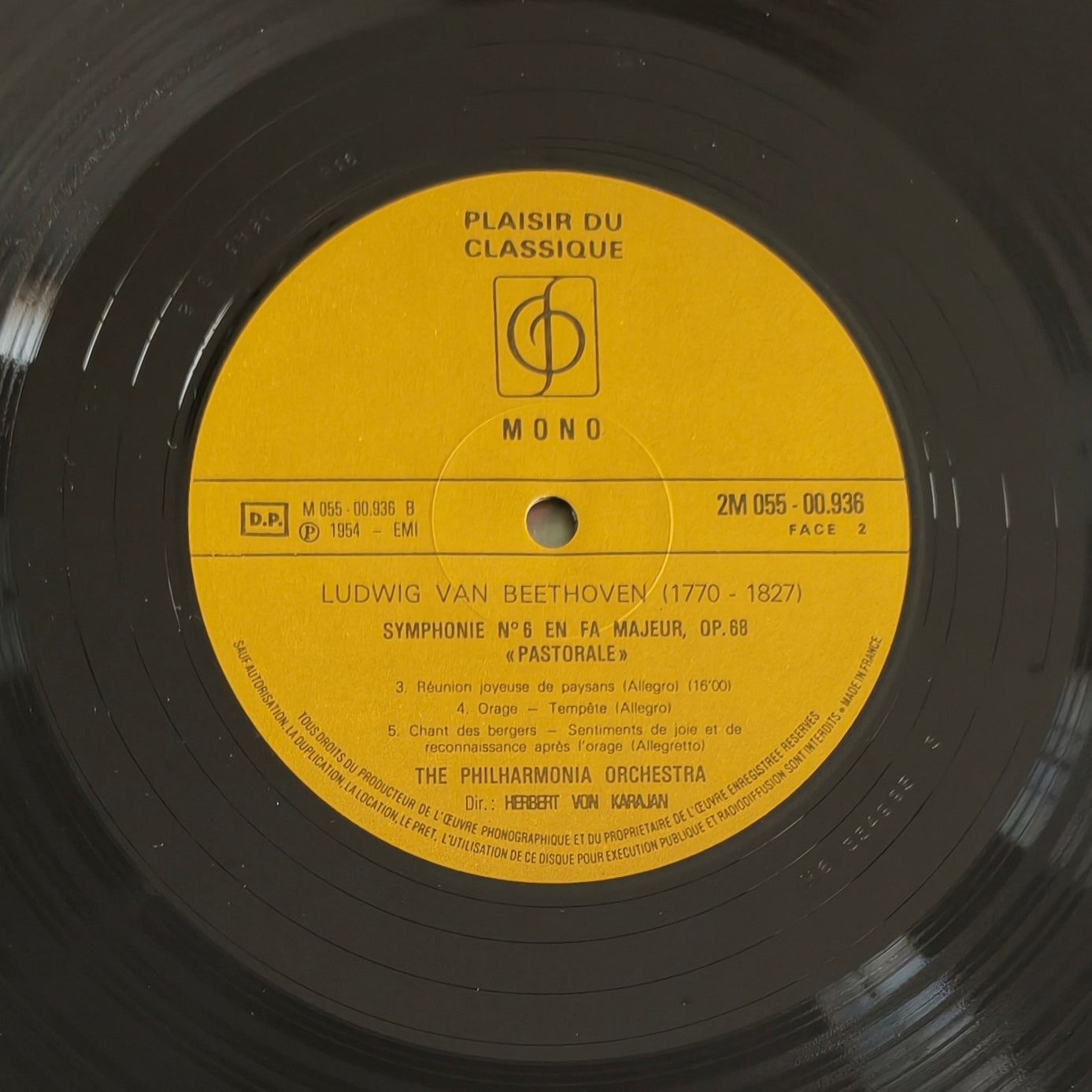 BEETHOVEN, THE PHILHARMONIA ORCHESTRA, HERBERT VON KARAJAN - Symphonie Pastorale, Symphonie N°6 En Fa Majeur Op.68