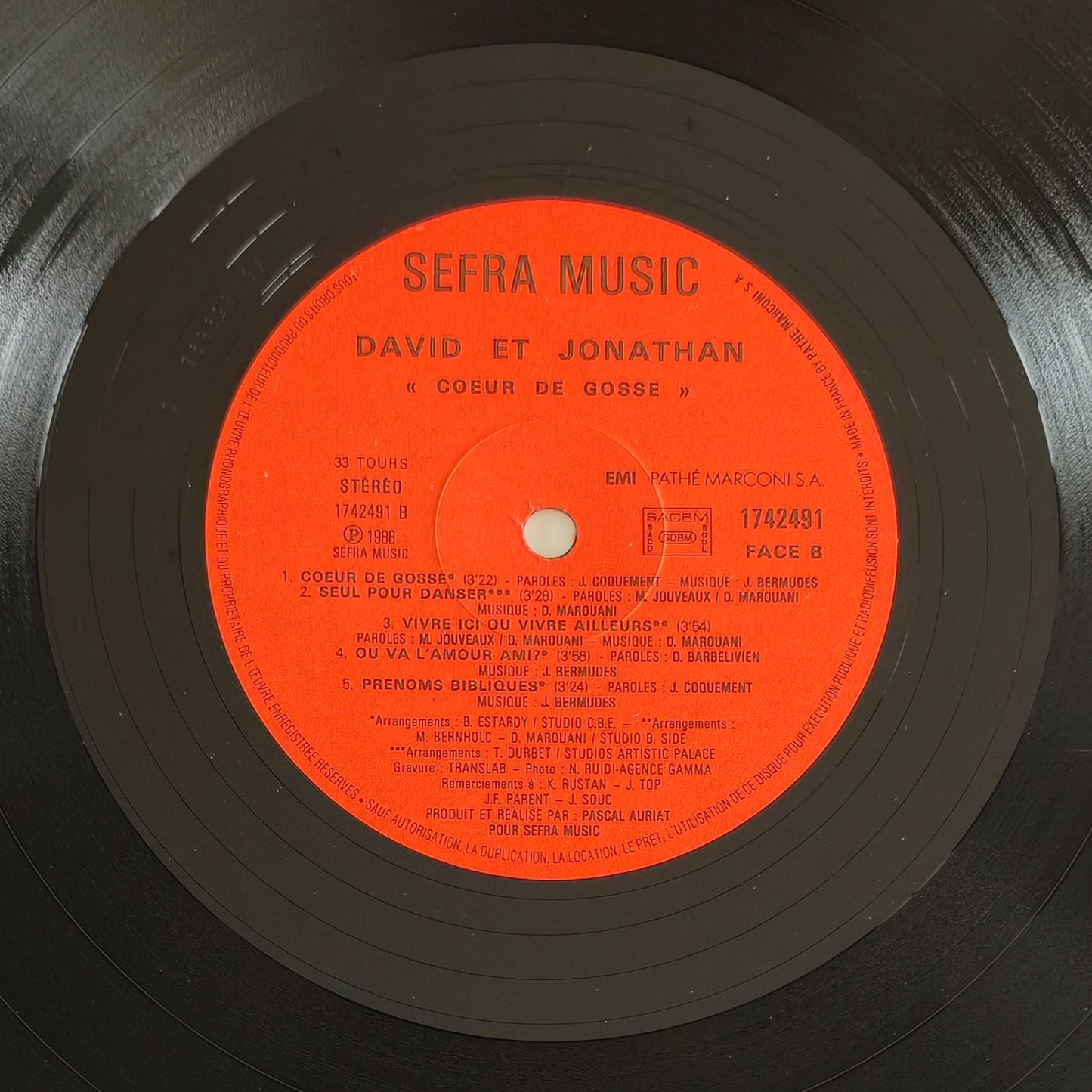 DAVID & JONATHAN - Coeur De Gosse