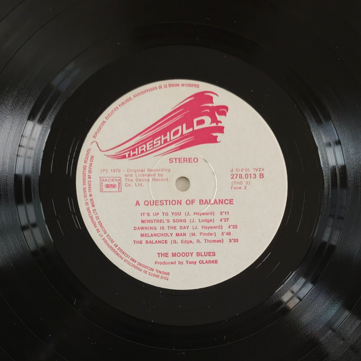 THE MOODY BLUES - A Question Of Balance