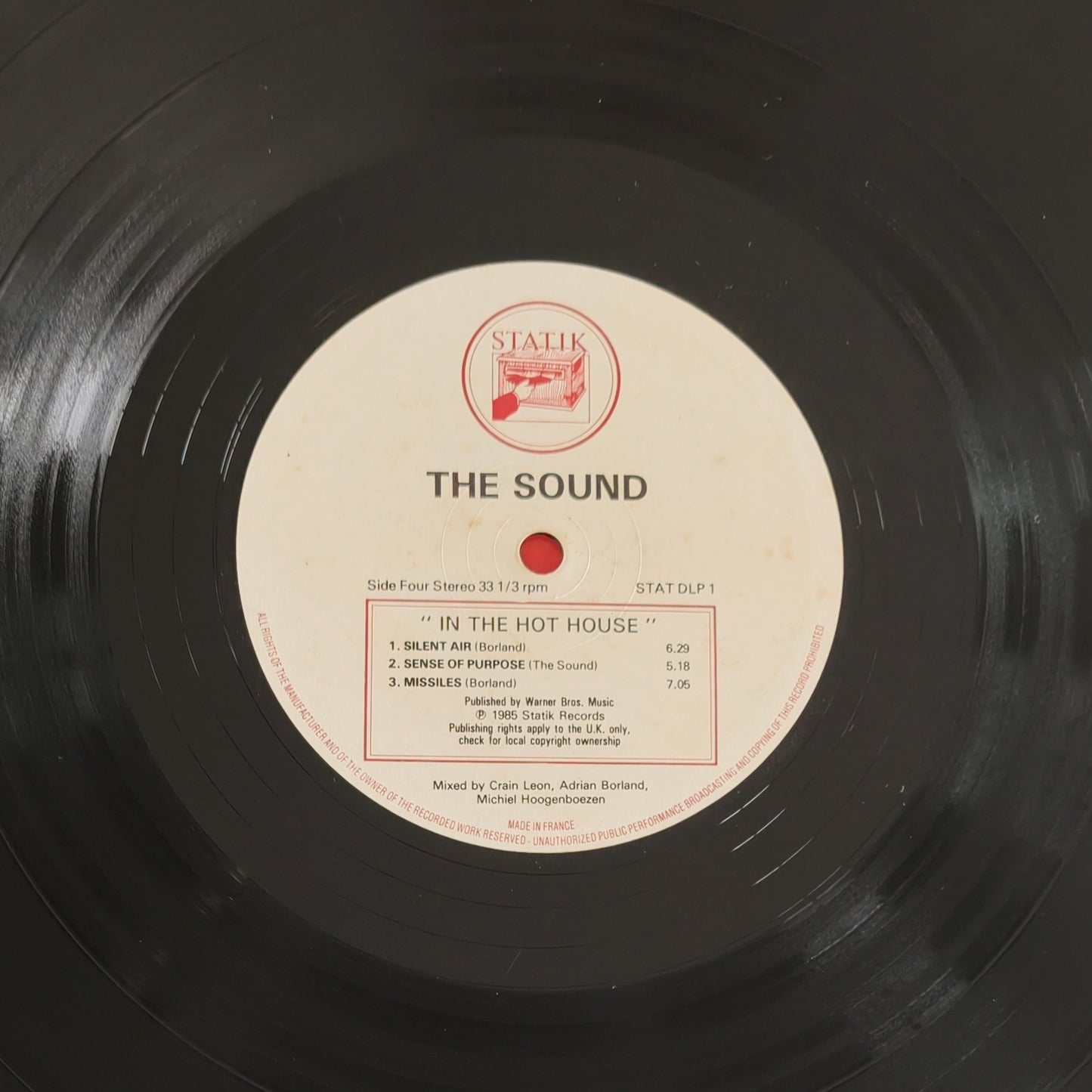 THE SOUND - In The Hothouse (Pressage UK)