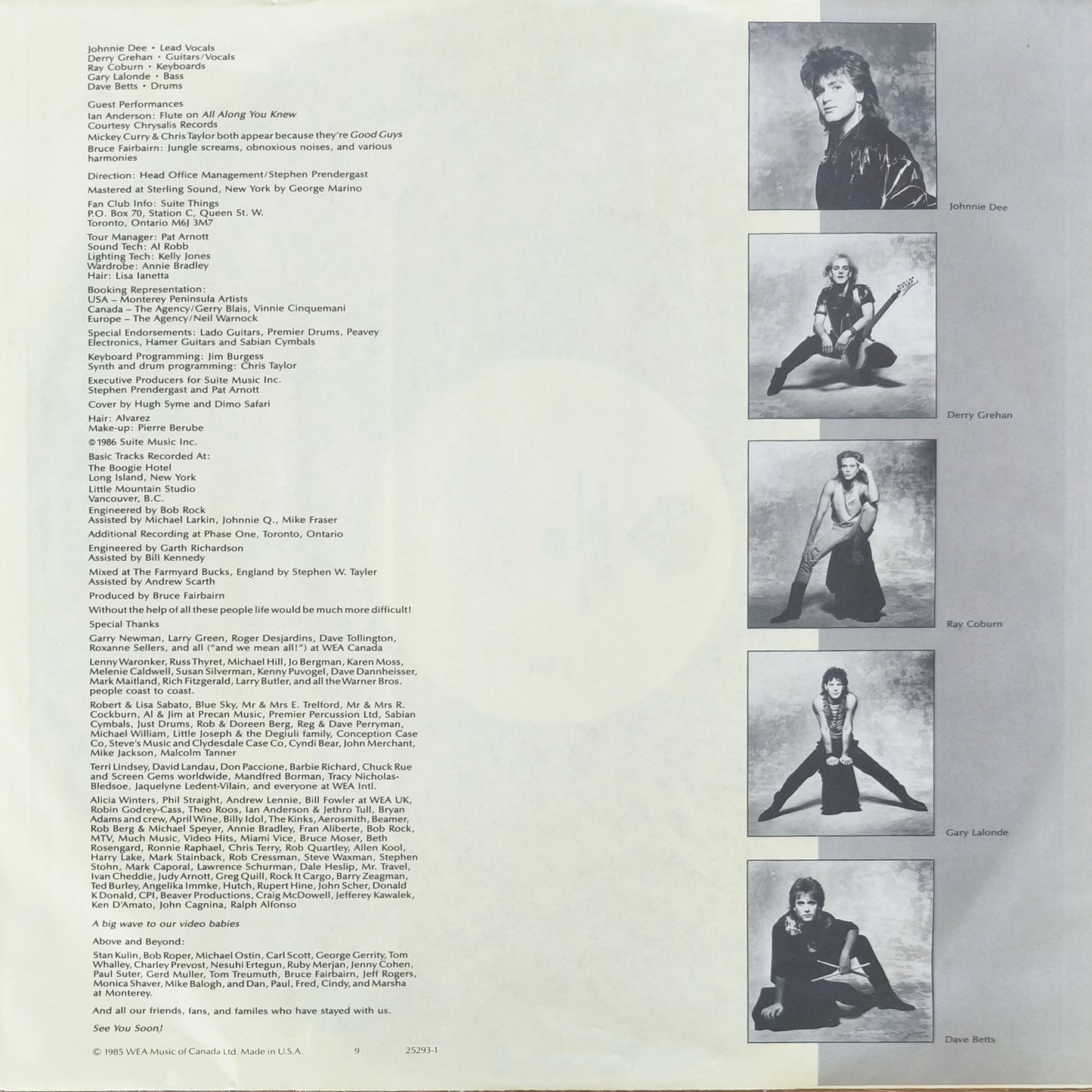 HONEYMOON SUITE - The Big Prize (Pressage US)