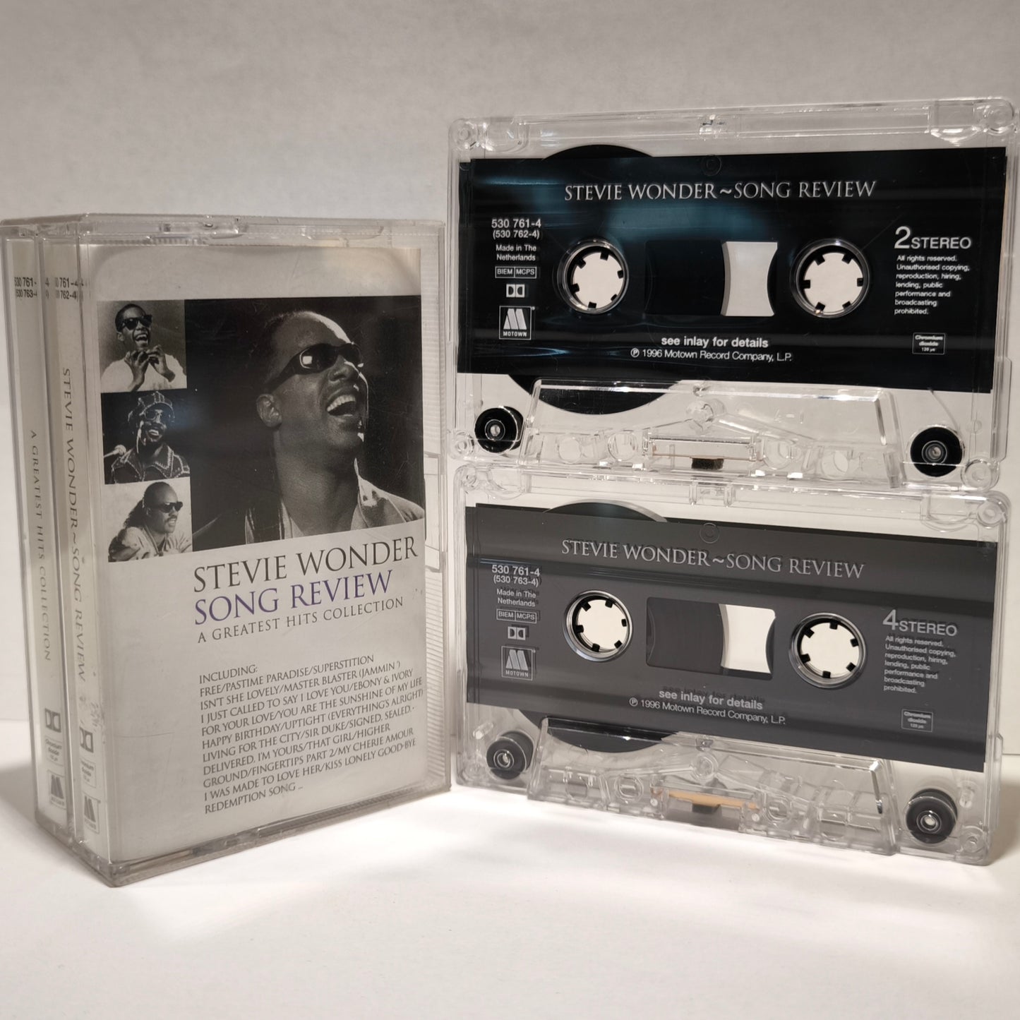 STEVIE WONDER - Song Review / A Greatest Hits Collection (Double Cassette)