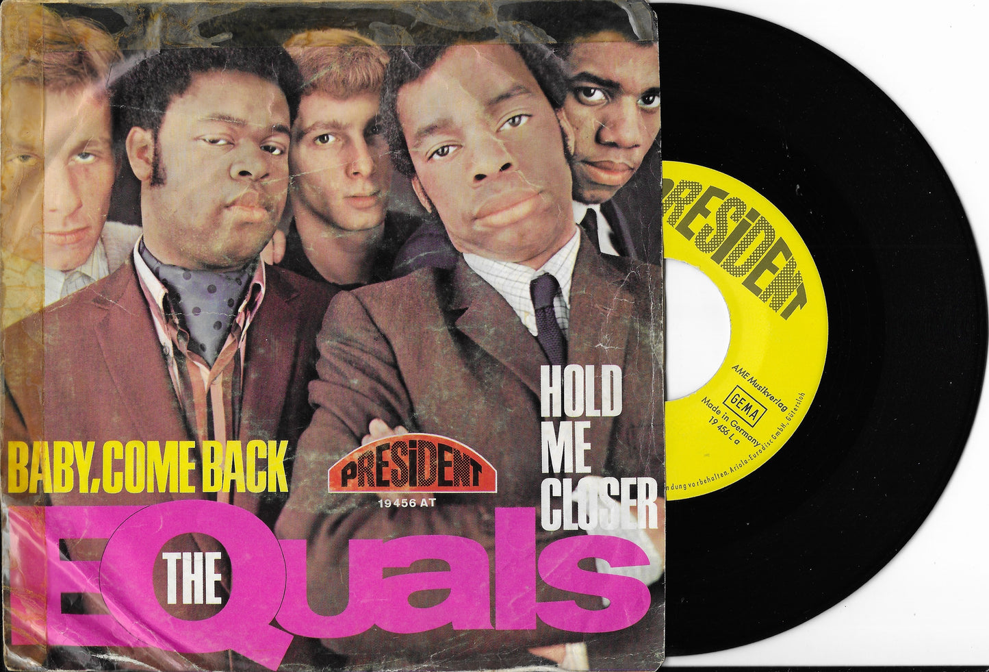 THE EQUALS - Baby, Come Back / Hold Me Closer