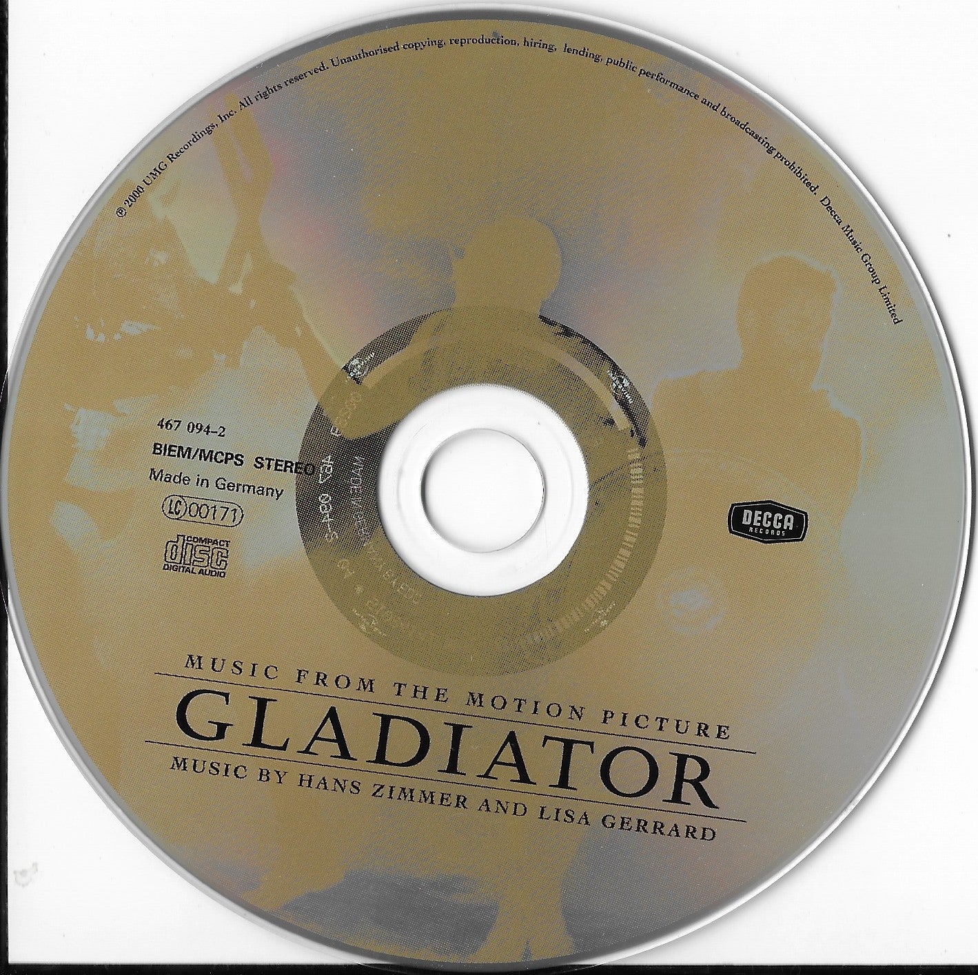 HANS ZIMMER AND LISA GERRARD - Gladiator (Music From The Motion Picture)
