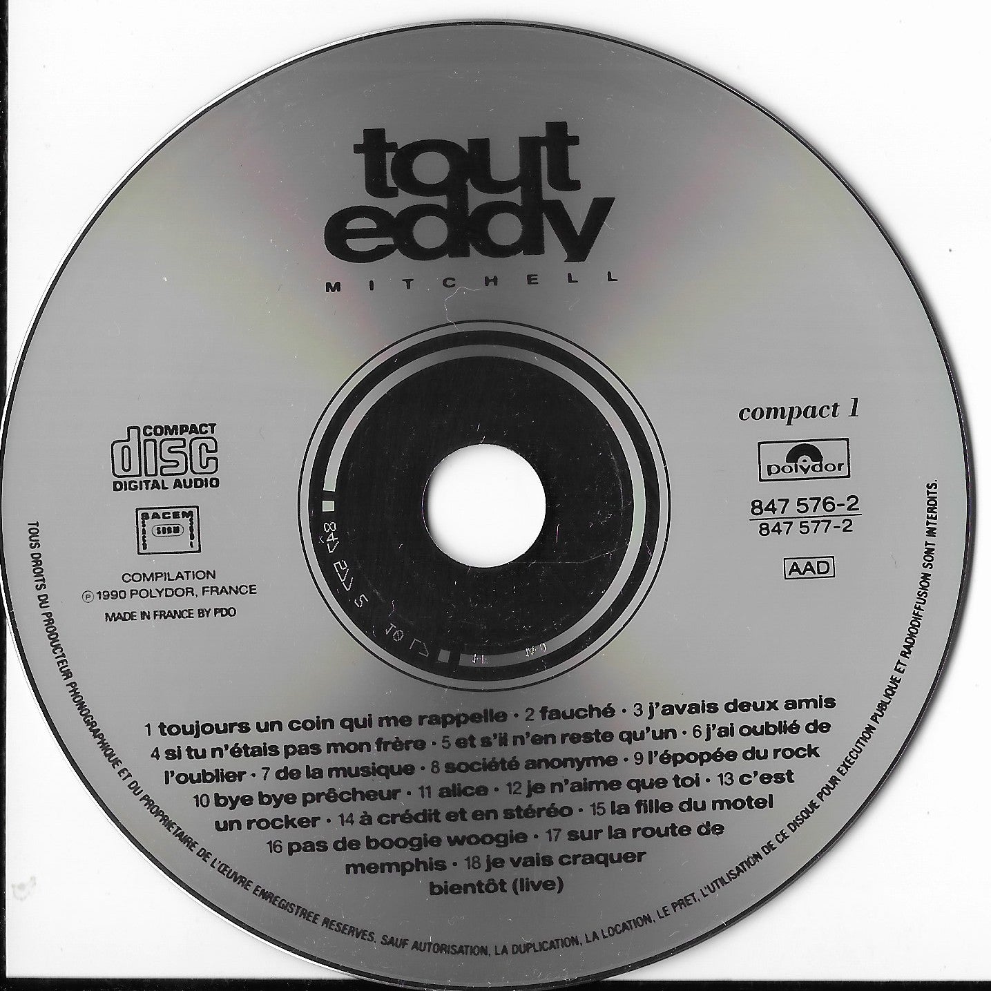 EDDY MITCHELL - Tout Eddy (Best Of)