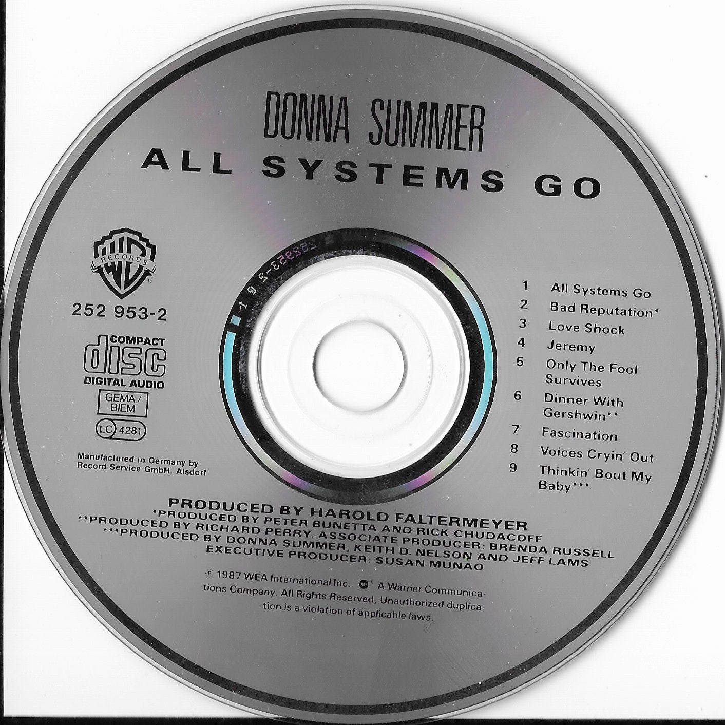 DONNA SUMMER - All Systems Go
