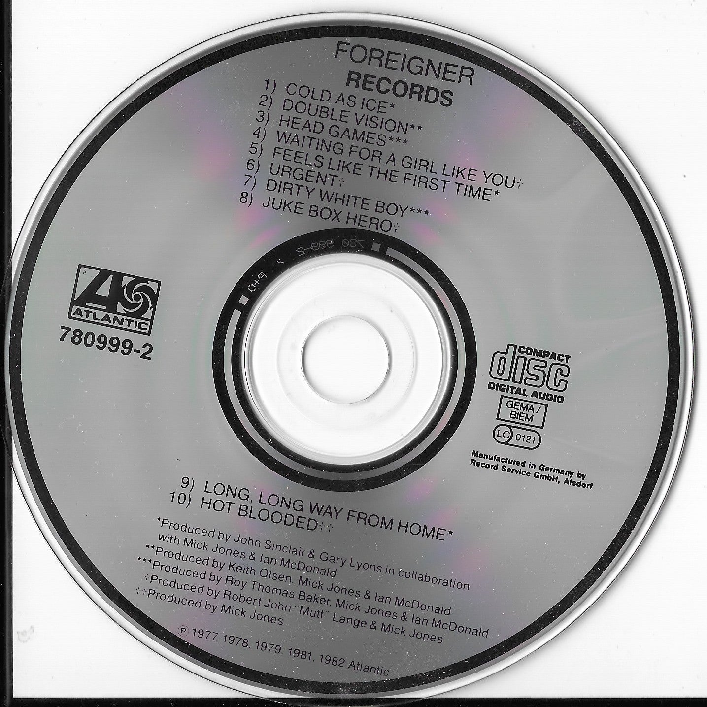 FOREIGNER - Records