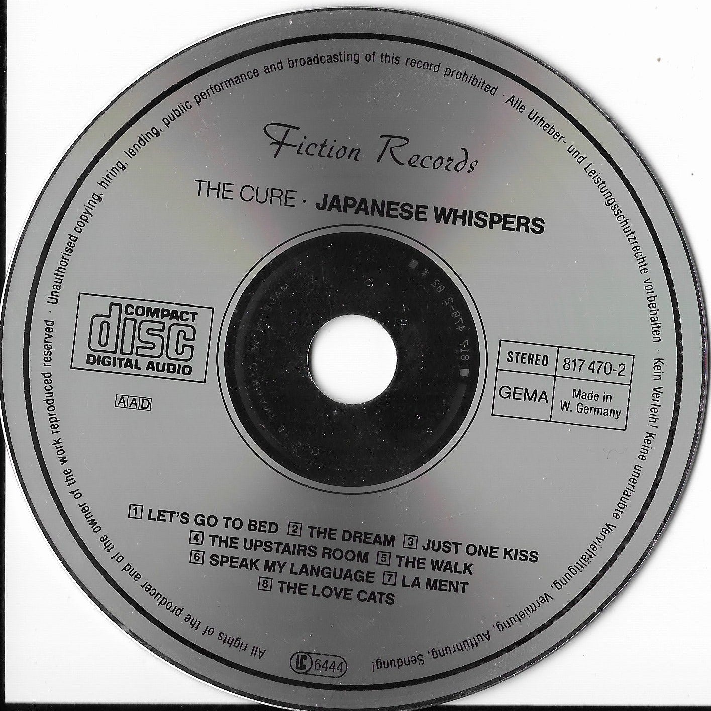 THE CURE - Japanese Whispers