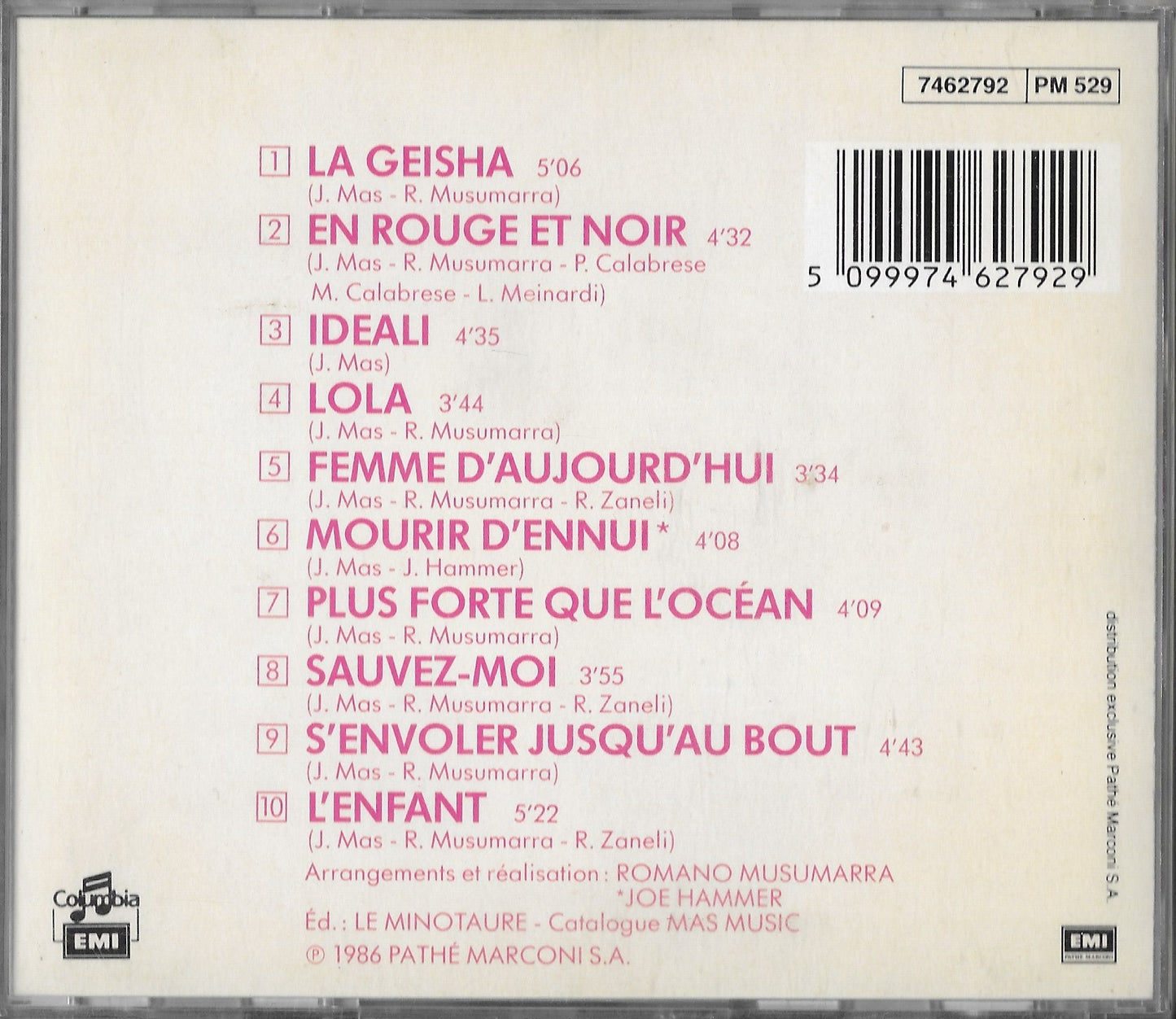 JEANNE MAS - Femmes D'aujourd'hui