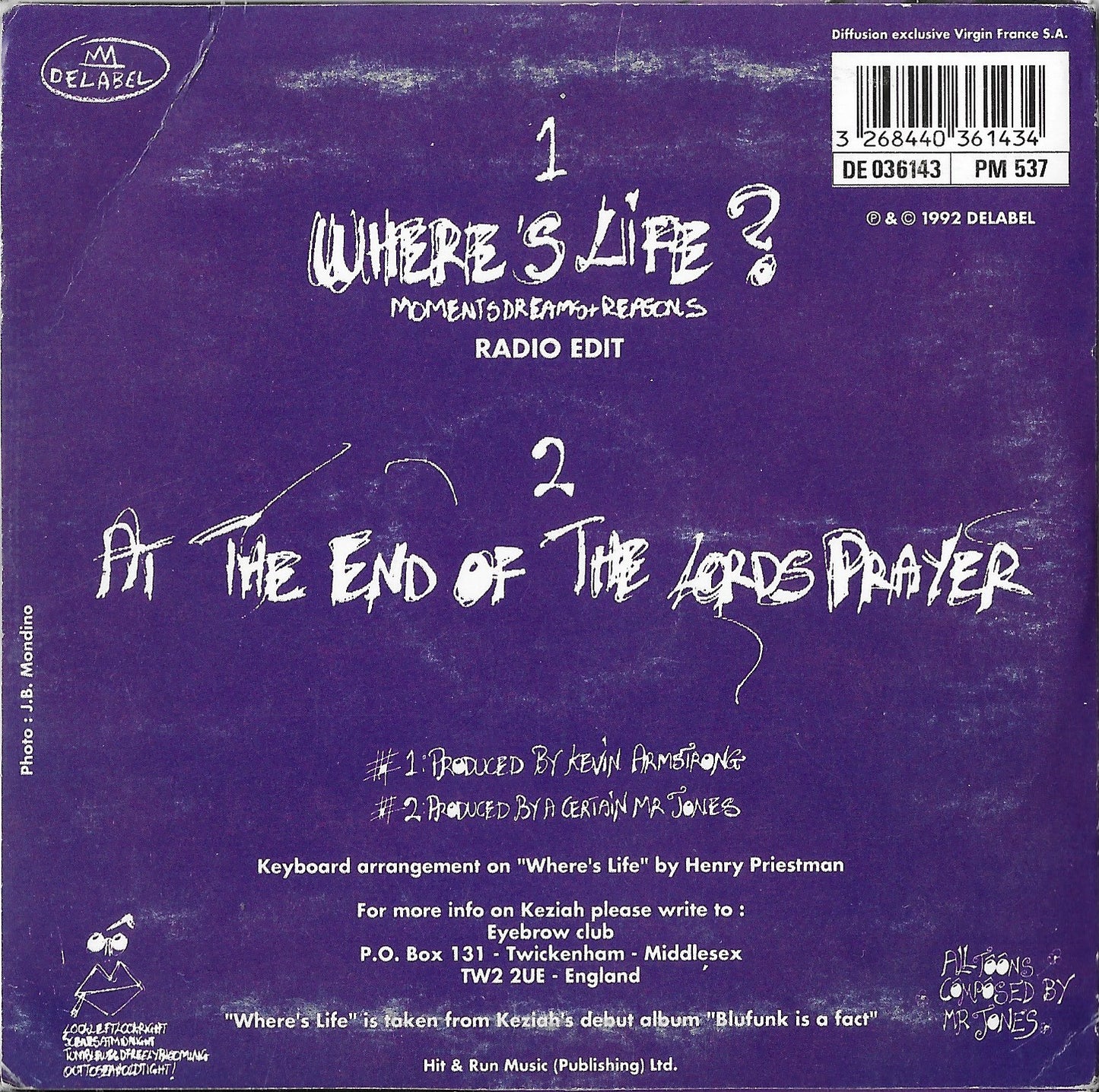 KEZIAH JONES - Where's Life ?