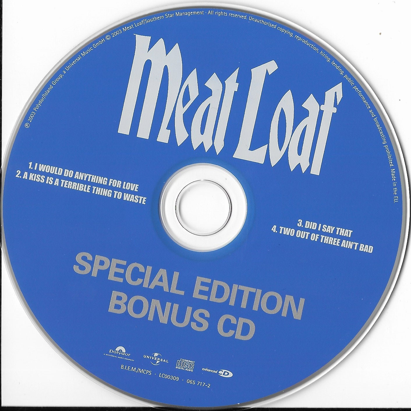 MEAT LOAF - Couldn't Have Said It Better