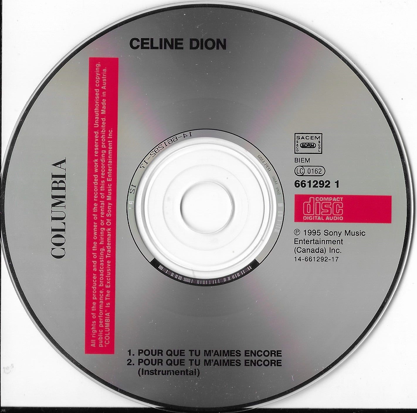 CELINE DION - Pour Que Tu M'aimes Encore