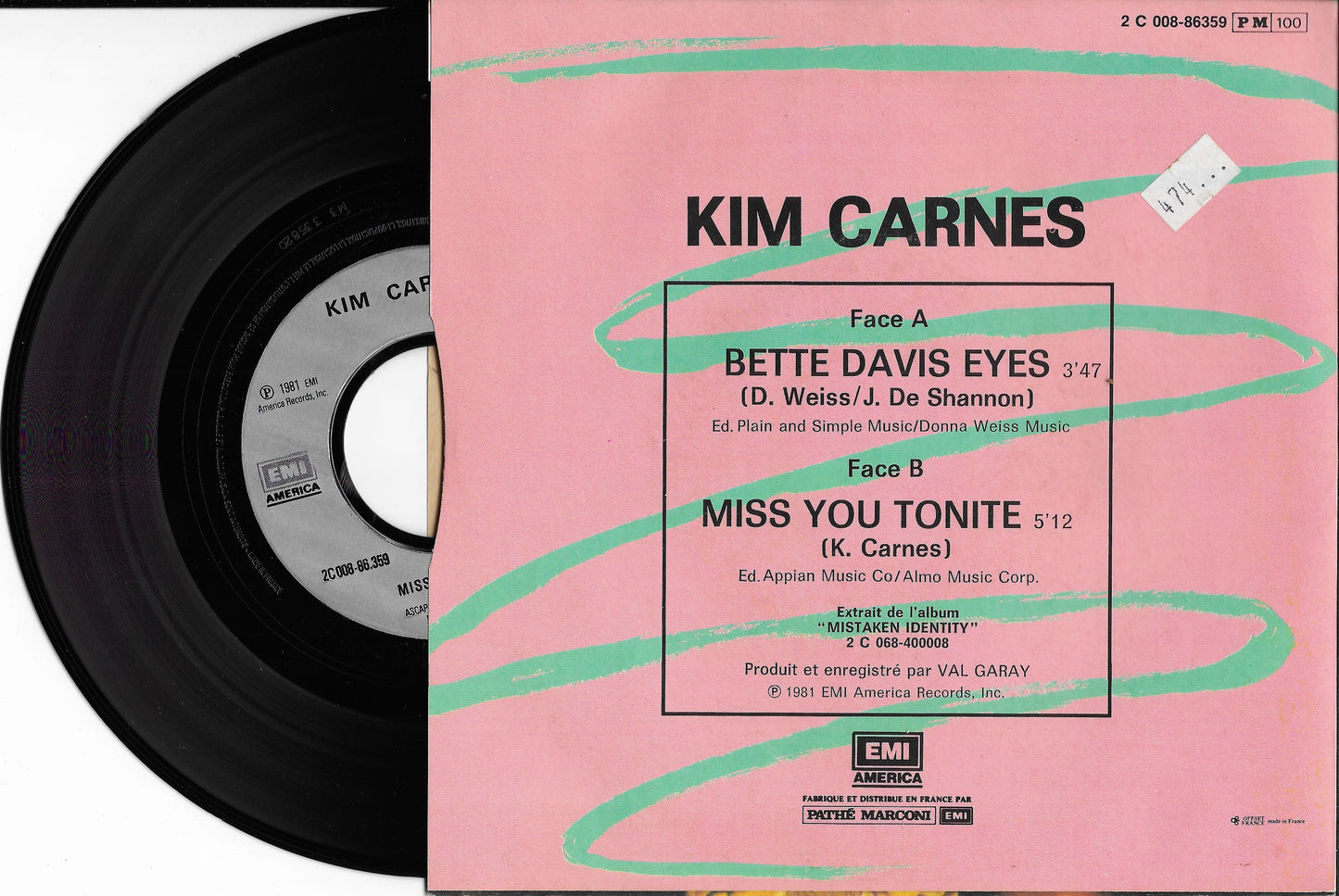 KIM CARNES - Bette Davis Eyes