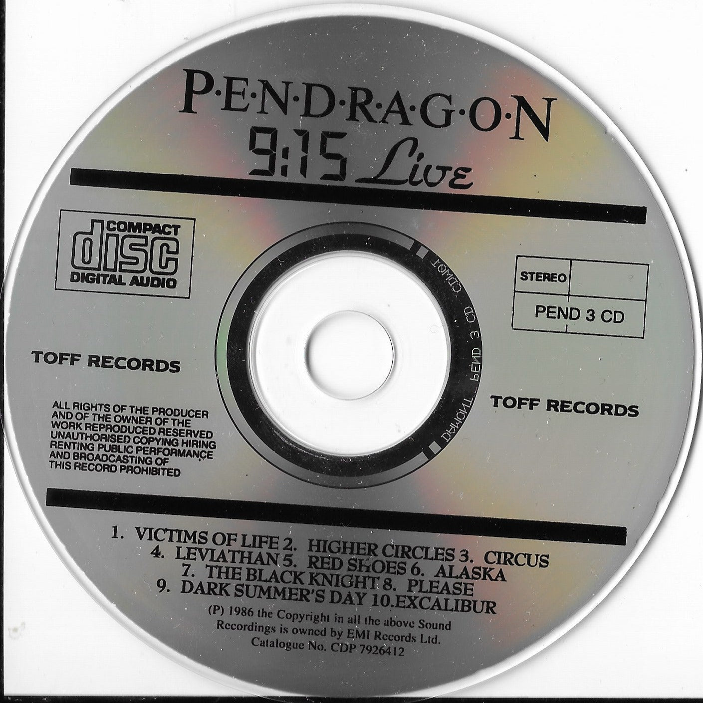 PENDAGRON - 9:15 Live