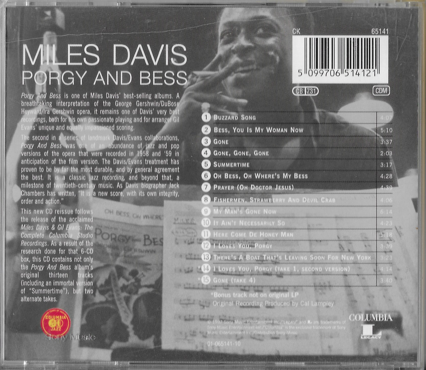 MILES DAVIS - Porgy And Bess