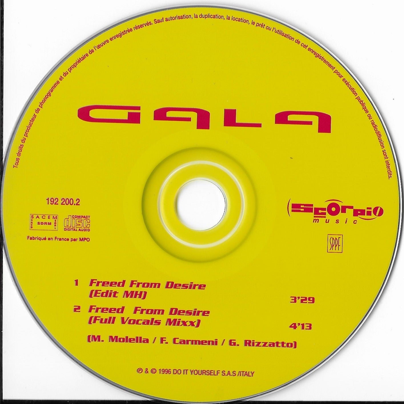 GALA - Freed From Desire