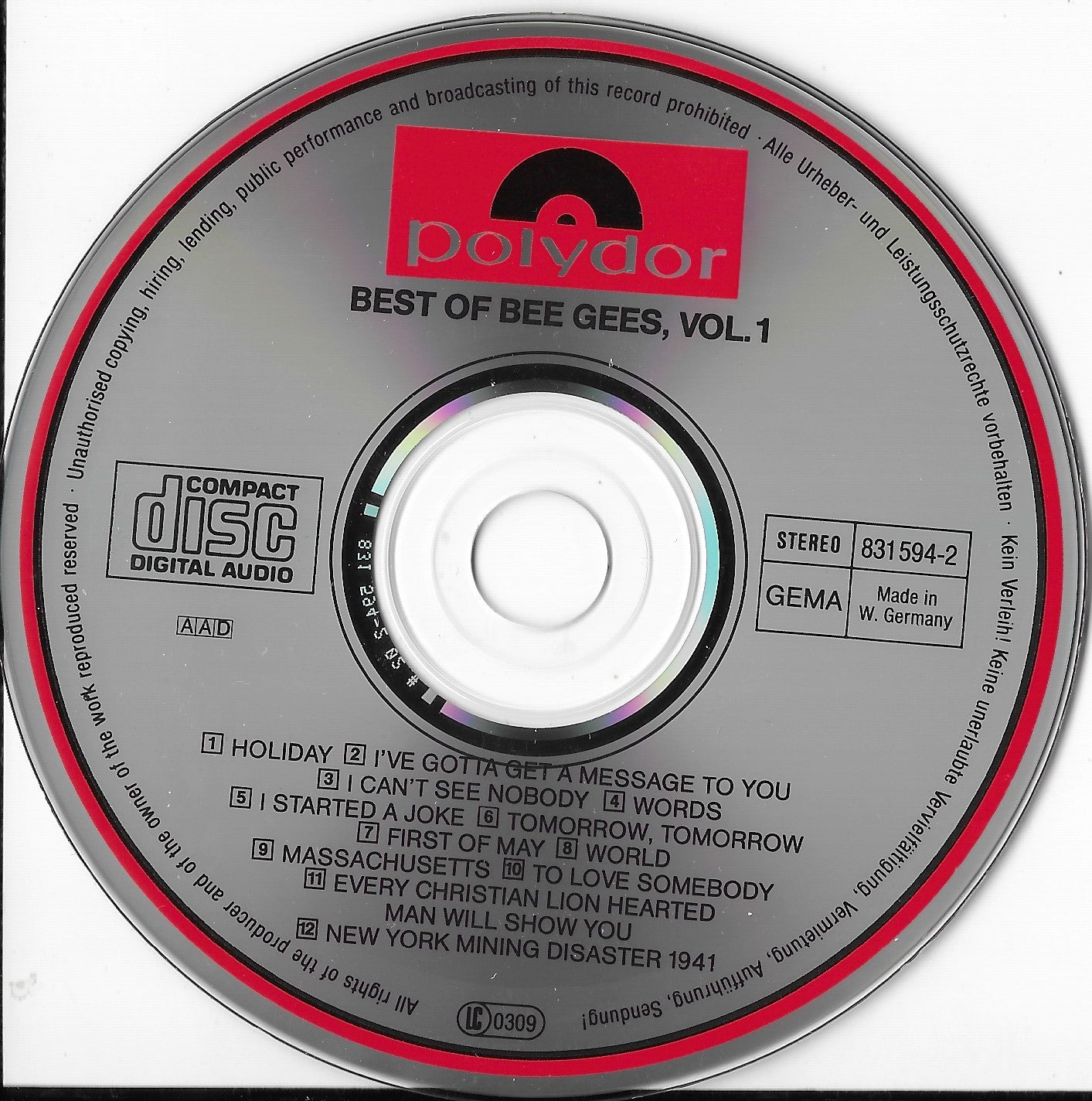 BEE GEES - Best Of Bee Gees, Vol. 1