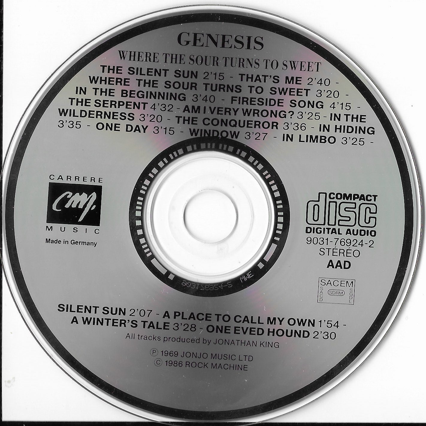 GENESIS - The First Album - Where The Sour Turns To Sweet